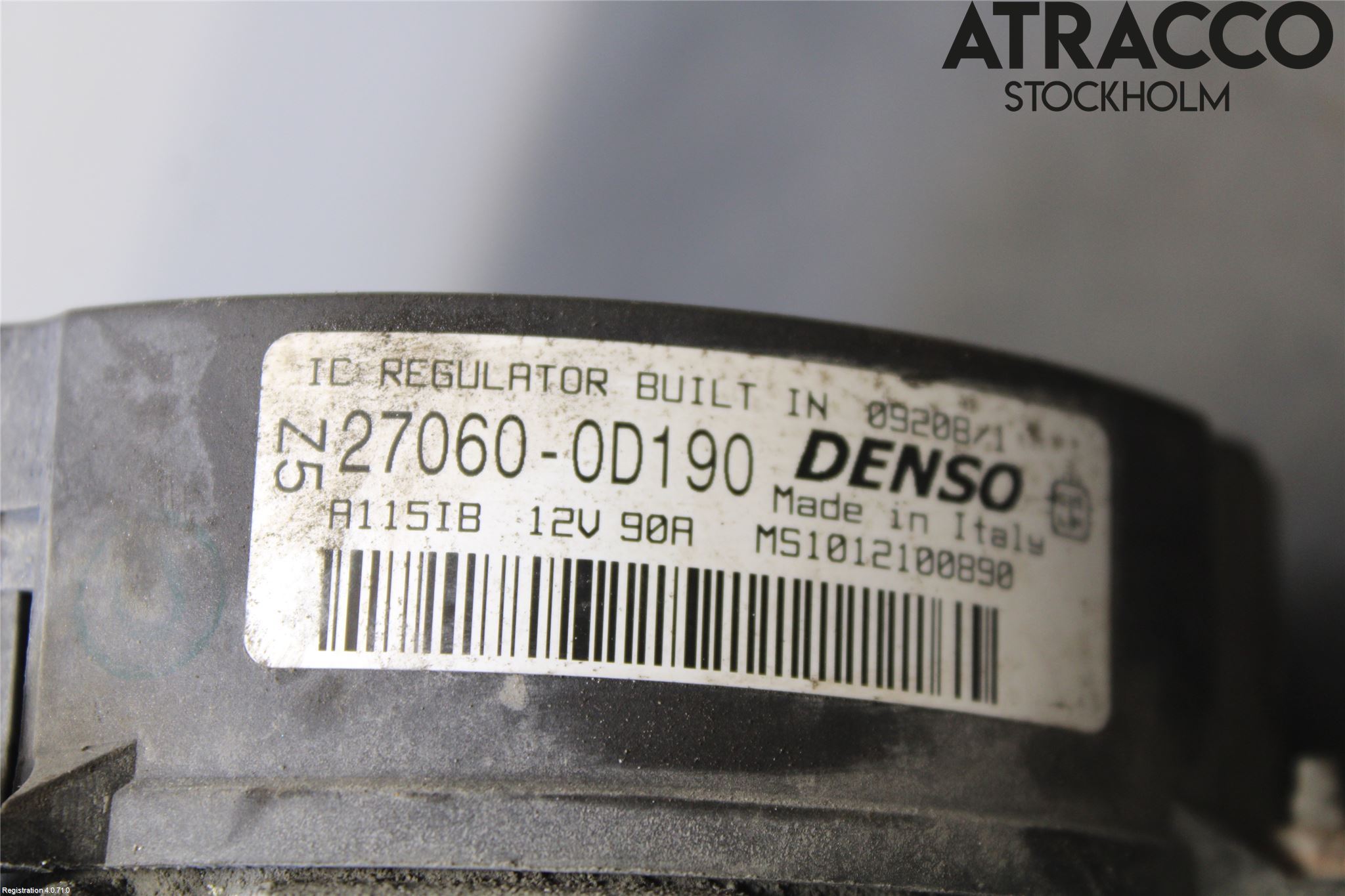 Toyota COROLLA VERSO 08-09 Generator