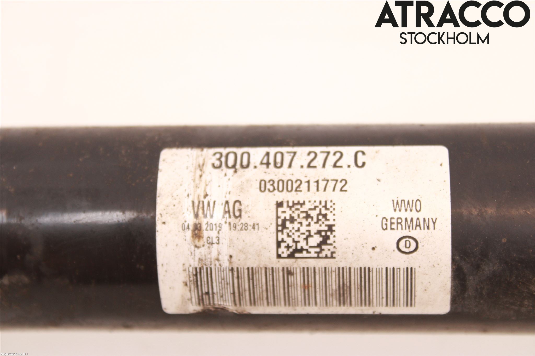 Volkswagen VW PASSAT 15-19 Drivaxel Fram Höger