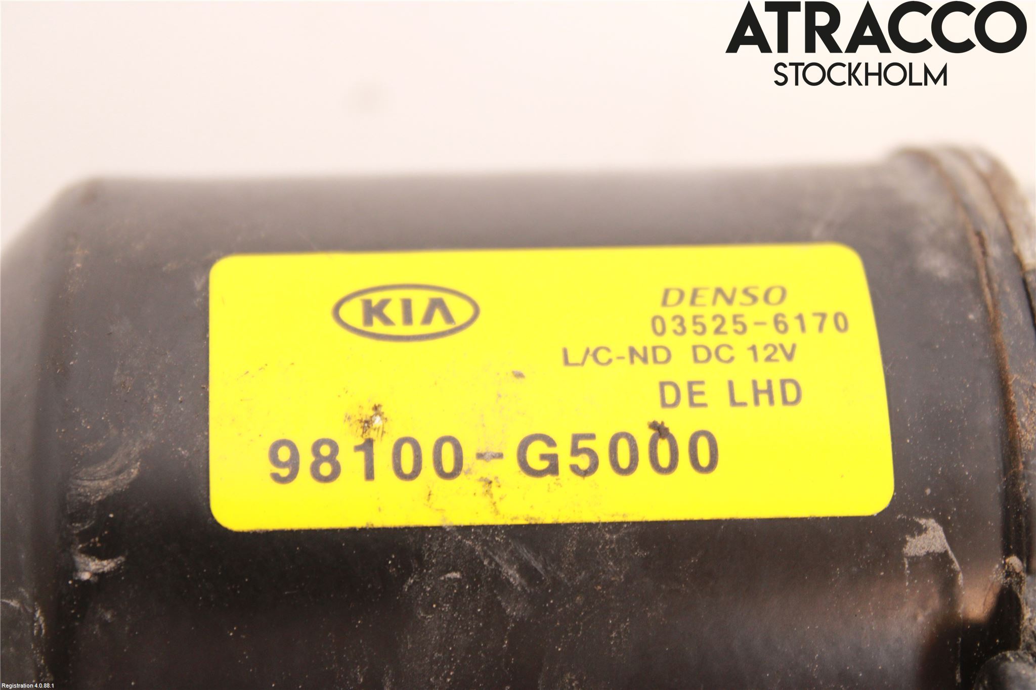 Kia NIRO (DE) 17-22 Torkarmotor Vindruta