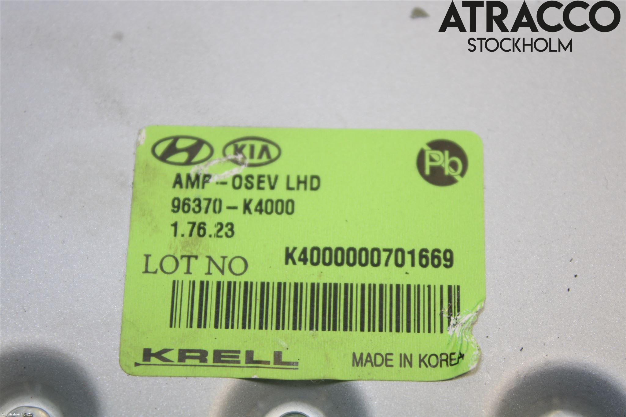 Hyundai KONA/ELECTRIC OS 18-23 Radio-Stereo Förstärkare