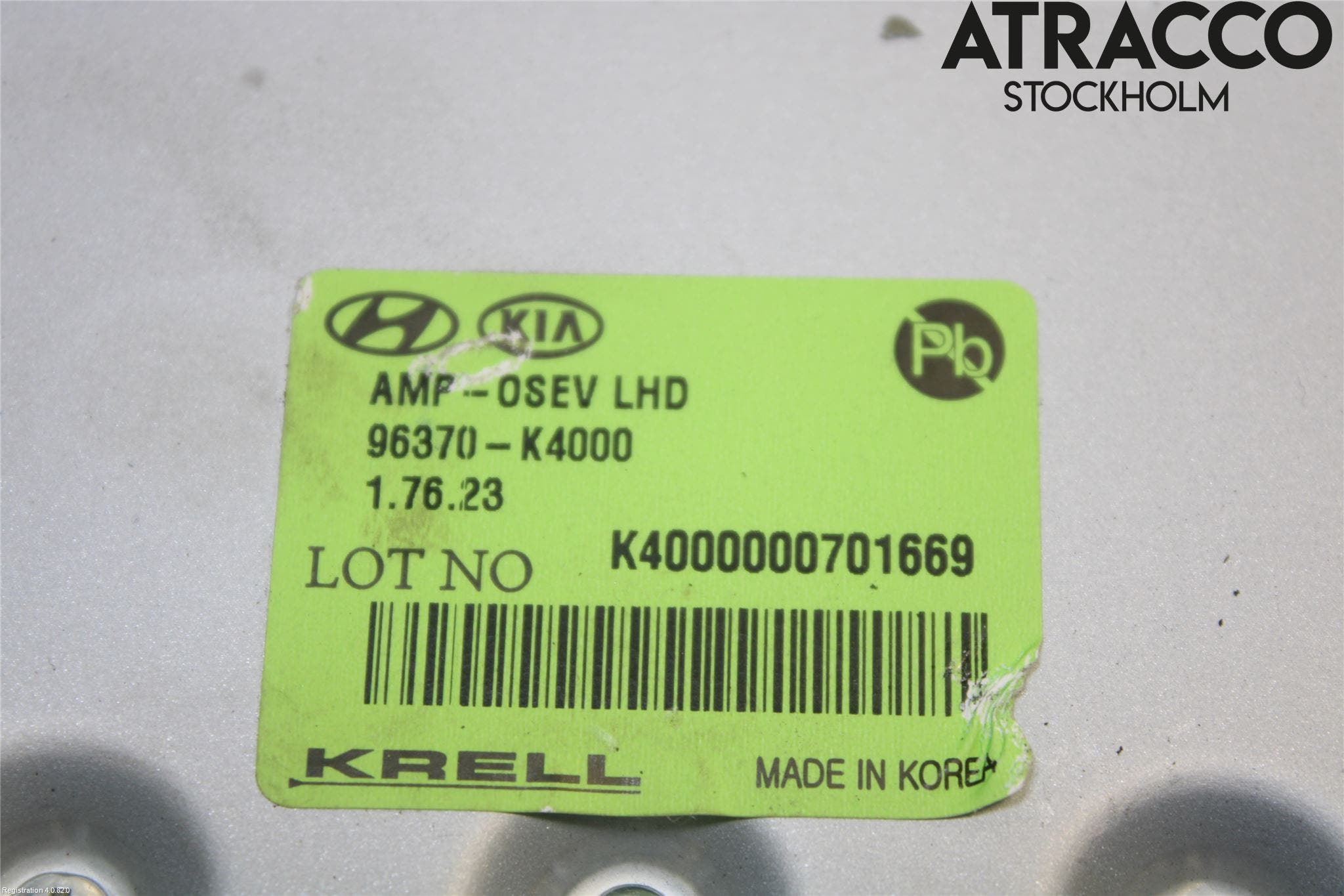 Hyundai KONA/ELECTRIC OS 18-23 Radio-Stereo Förstärkare