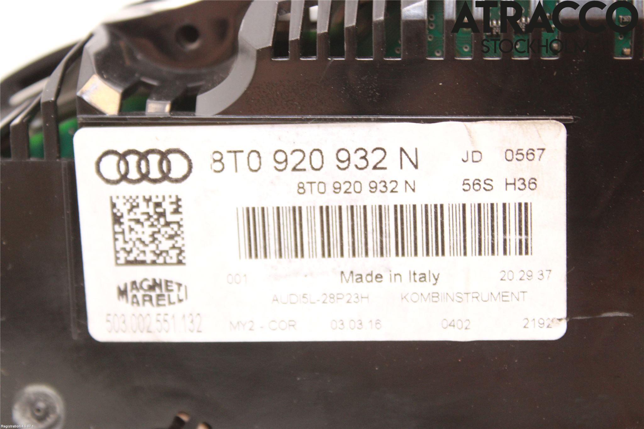 Audi A5 07-16 Instrument Komb