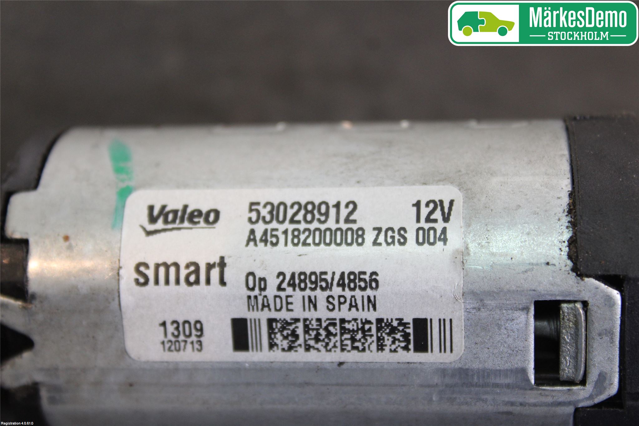 Smart FORTWO I 99-07 Torkarmotor Baklucka