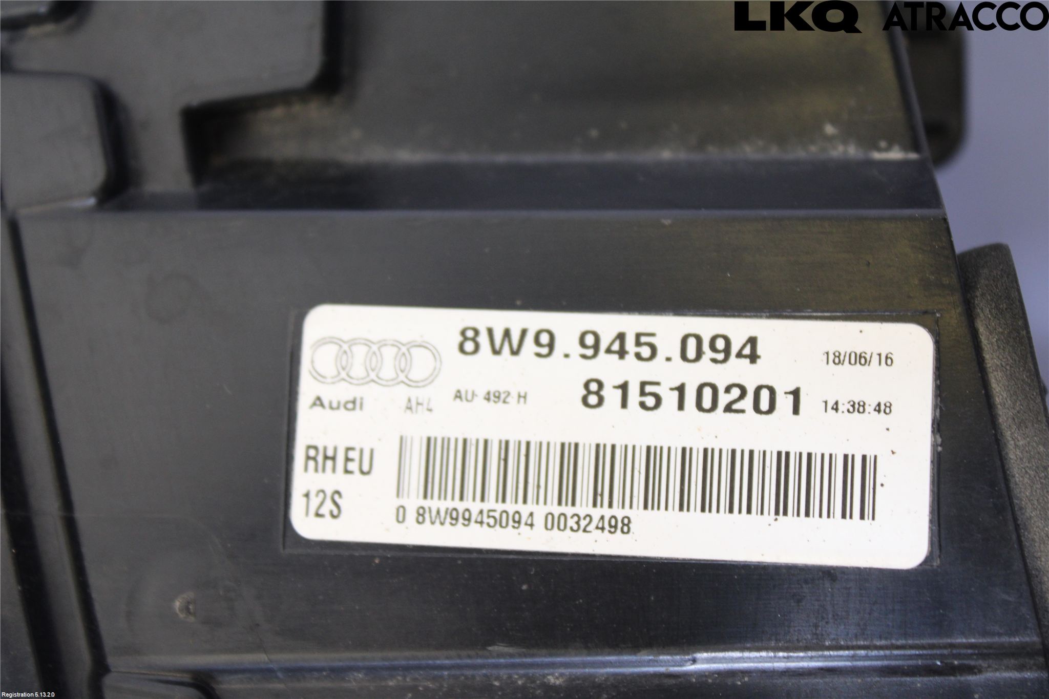 Audi A4/S4 B9 16-19 Bakljus Lucka Hö