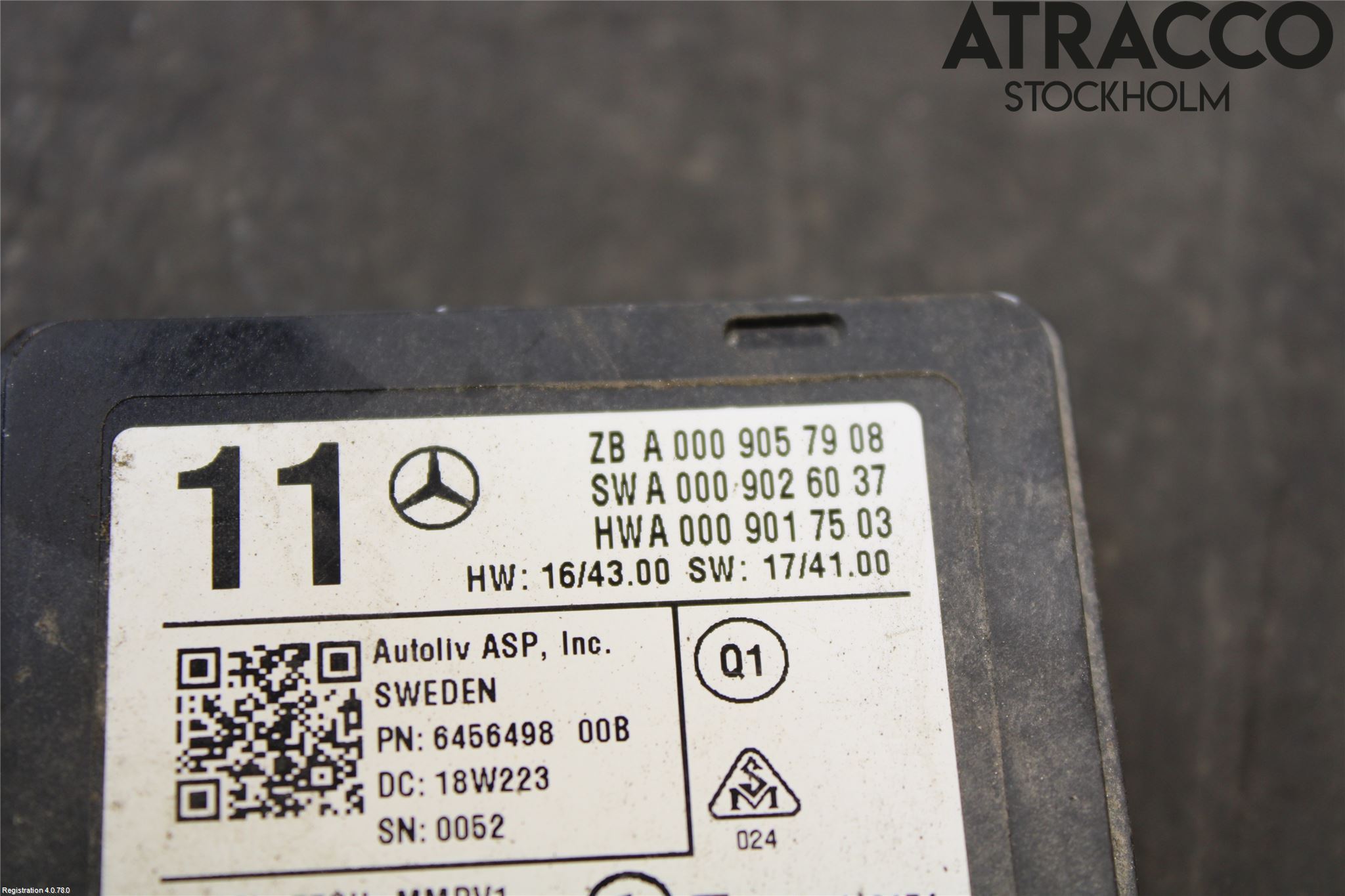 Mercedes-Benz MB E-KLASS (W213) 16-23 Sensor Aktivt Kollisionsskydd