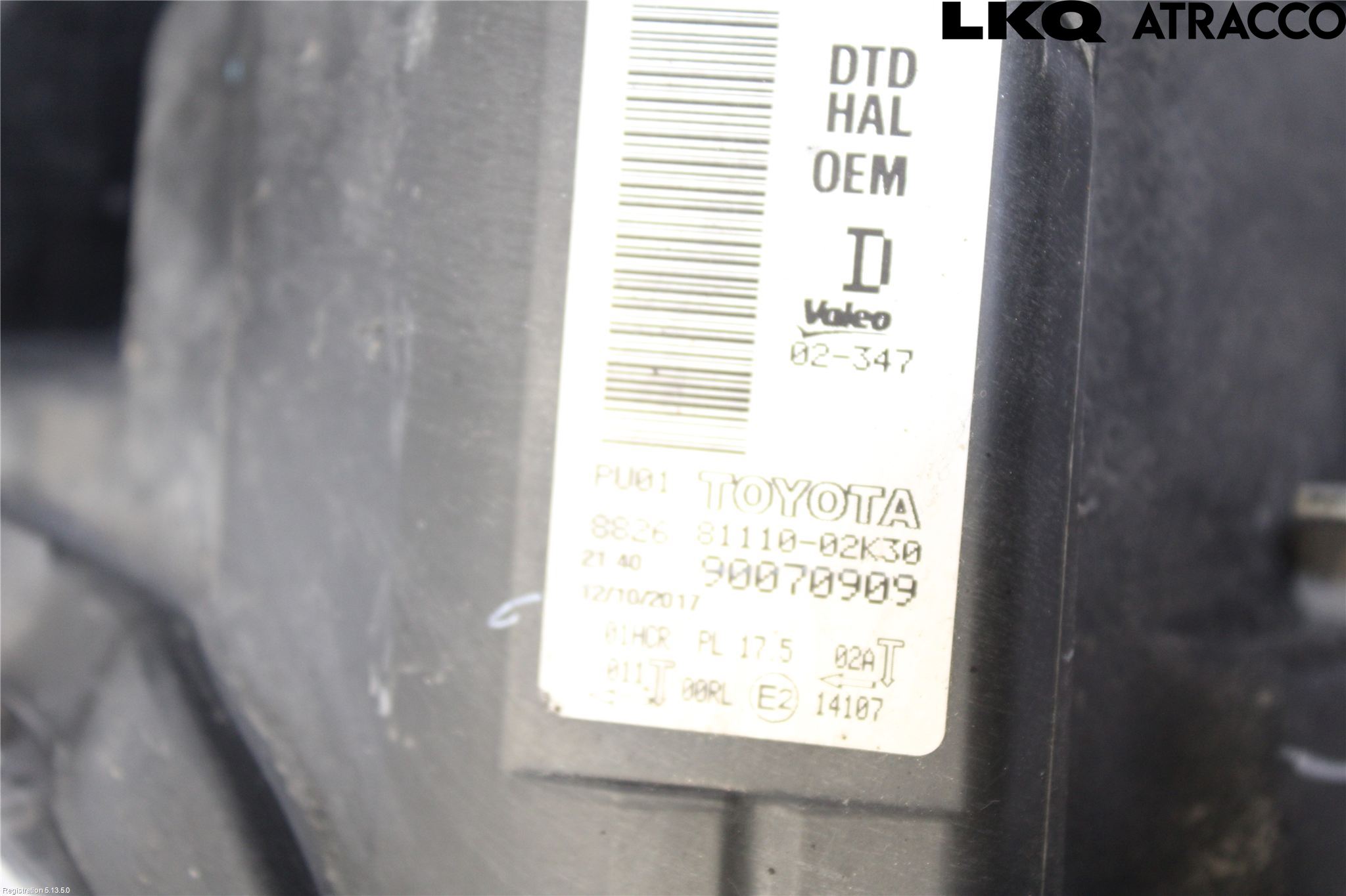 Toyota AURIS 13-19 Strålkastare Höger