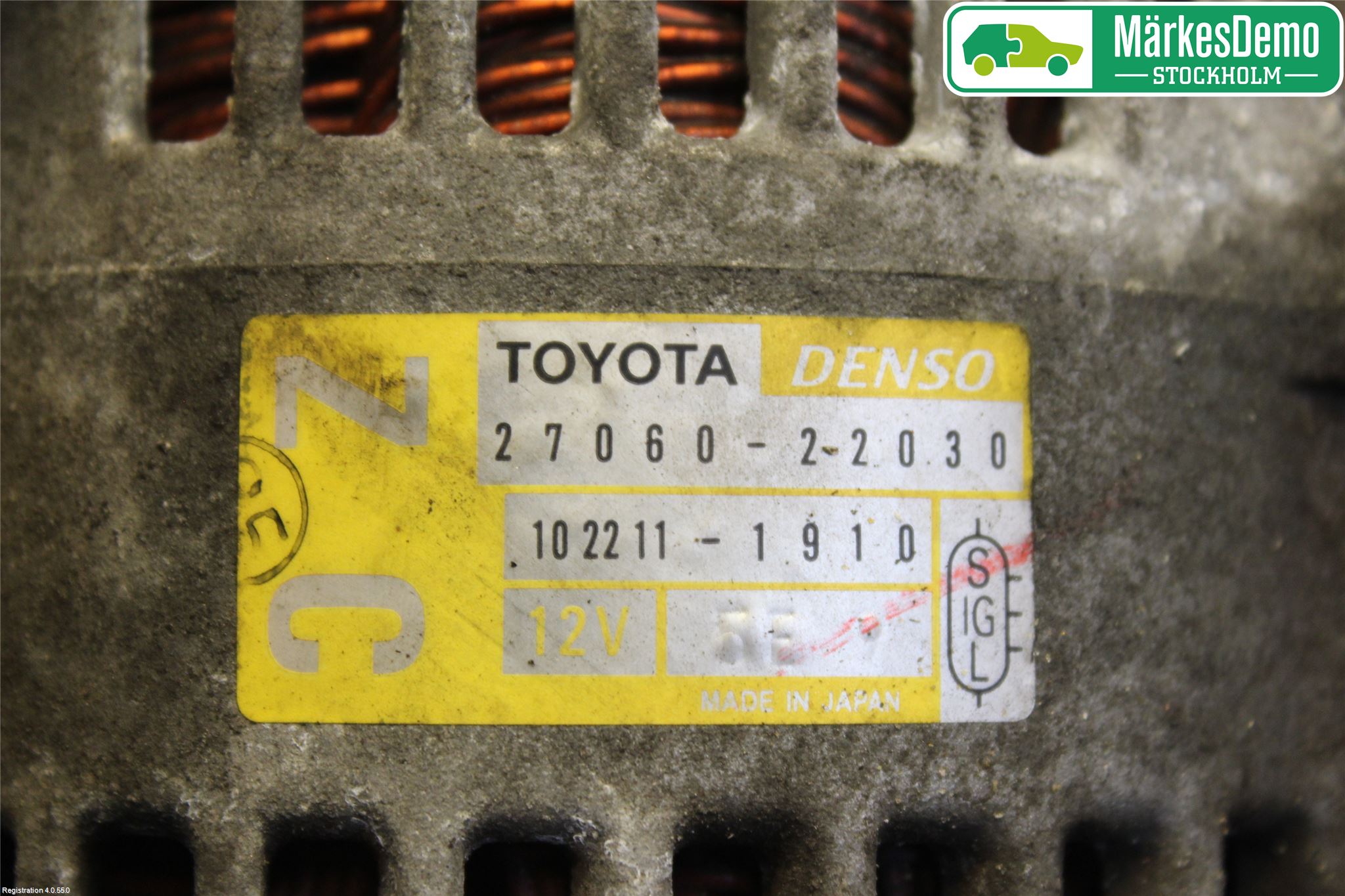 Toyota COROLLA 02-07 Generator