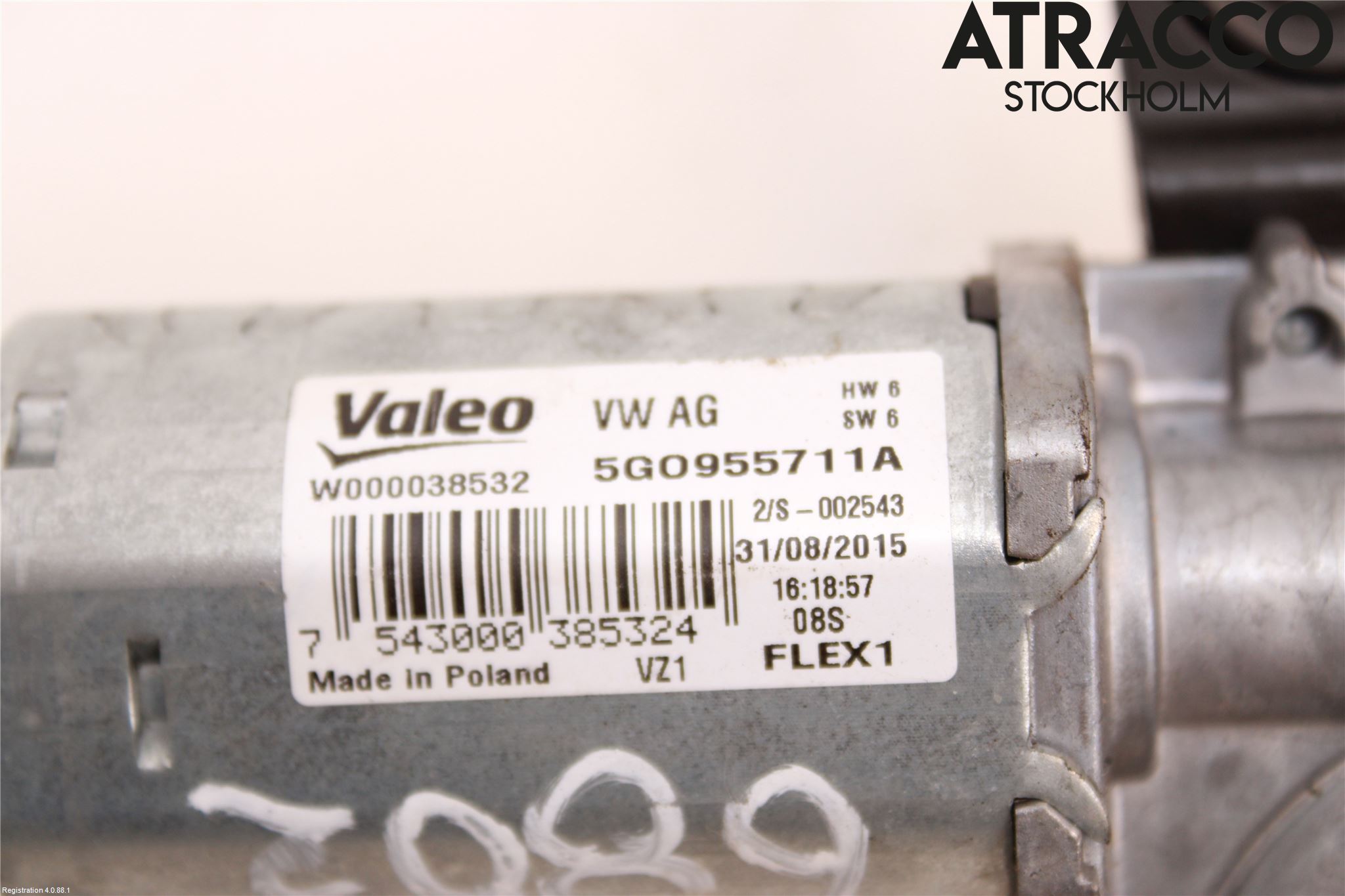 Volkswagen VW GOLF / E-GOLF VII 13-20 Torkarmotor Baklucka