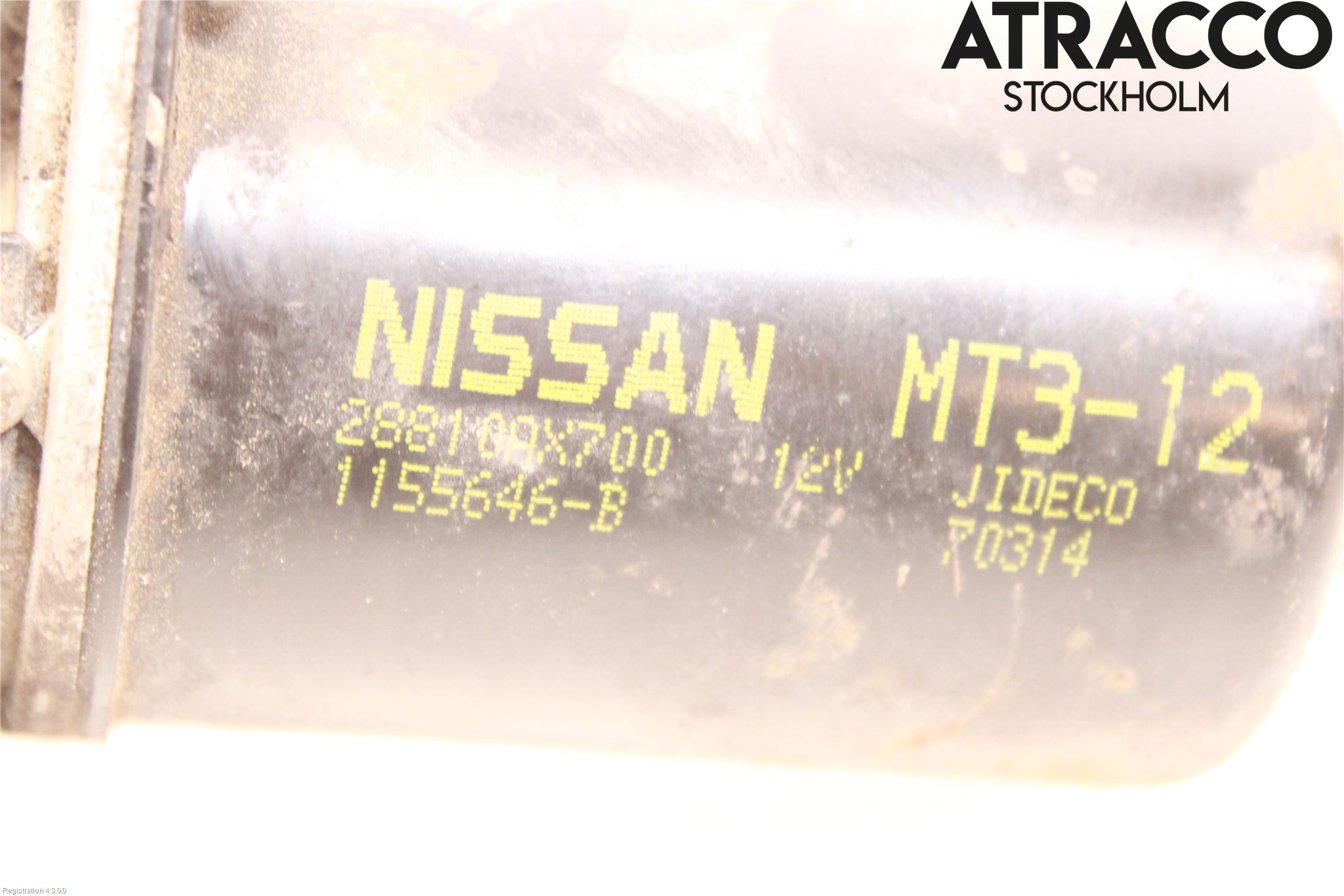 Nissan MICRA 03-07 Torkarmotor Vindruta