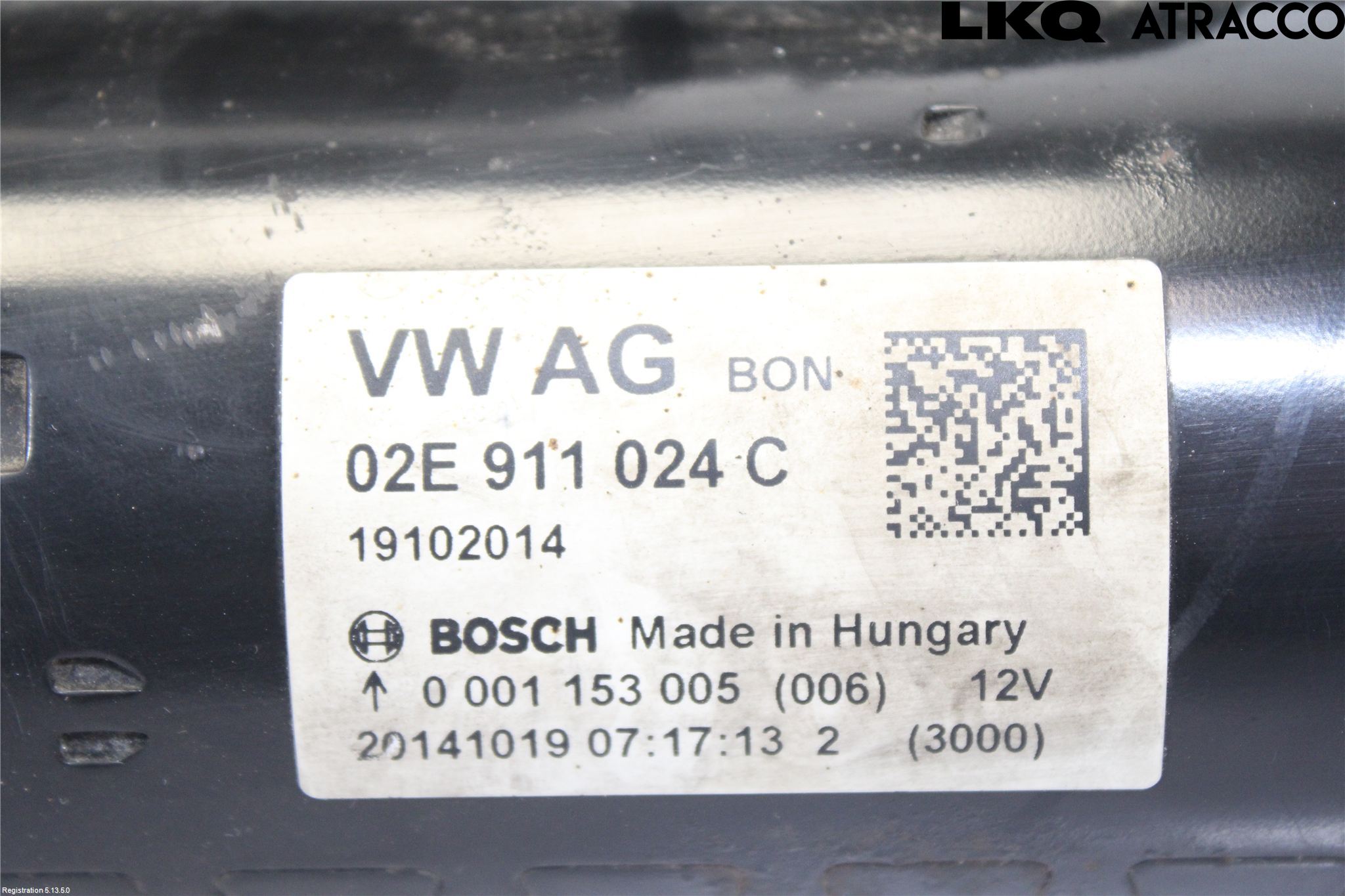 Volkswagen VW PASSAT 11-14 Startmotor Diesel