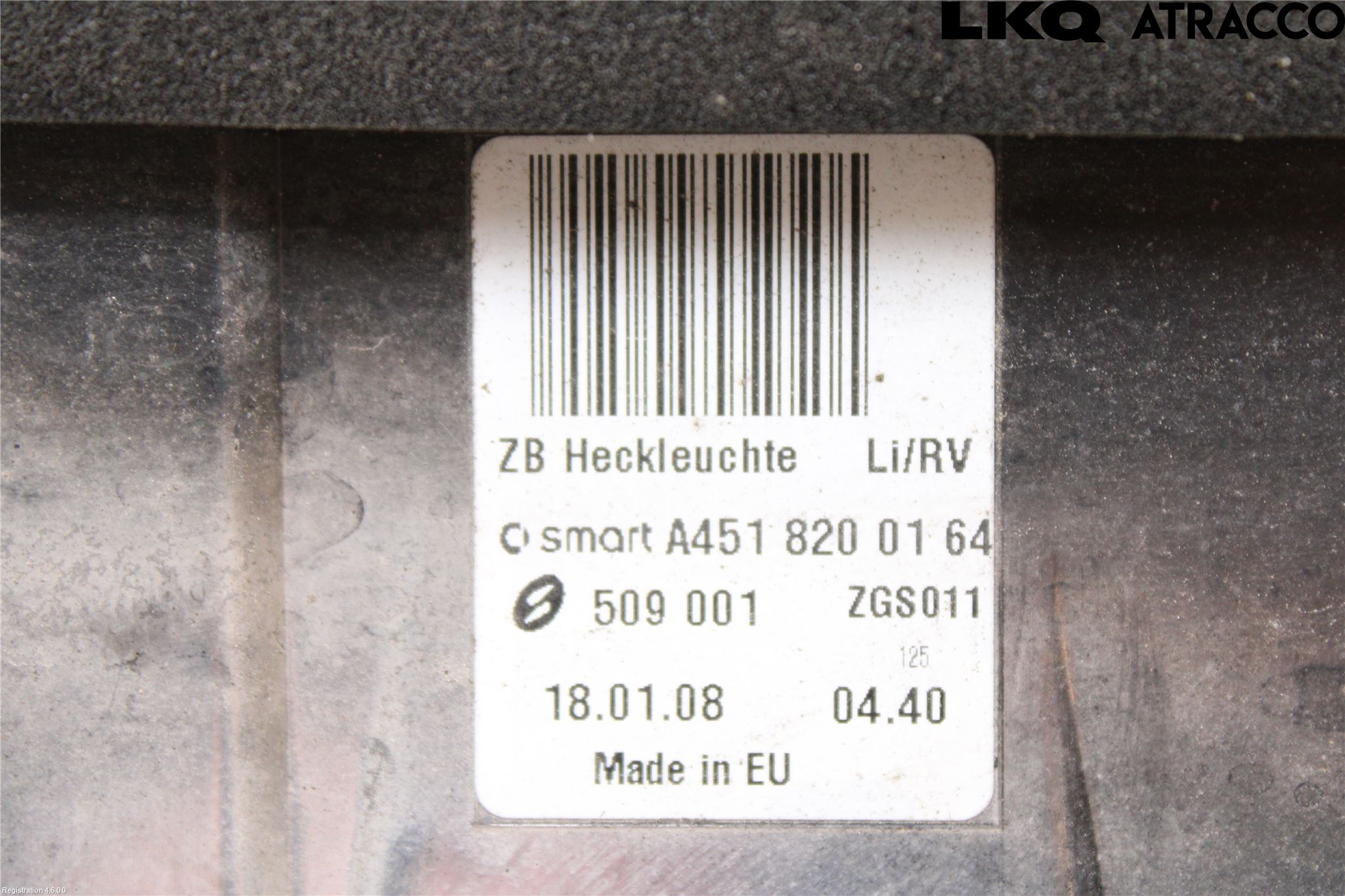 Smart FORTWO I 99-07 Bakljus Vänster