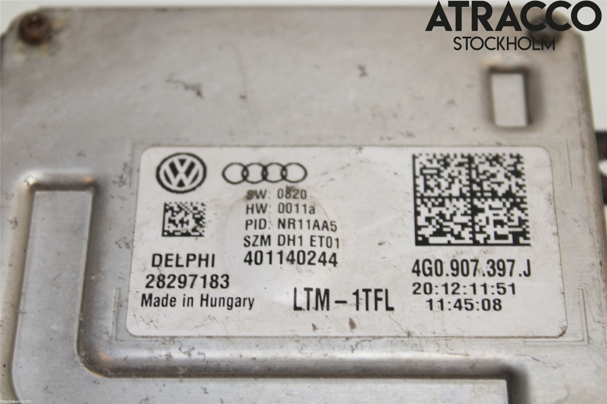 Audi A7/S7 4G 11-17 Styrenhet Strålkastare