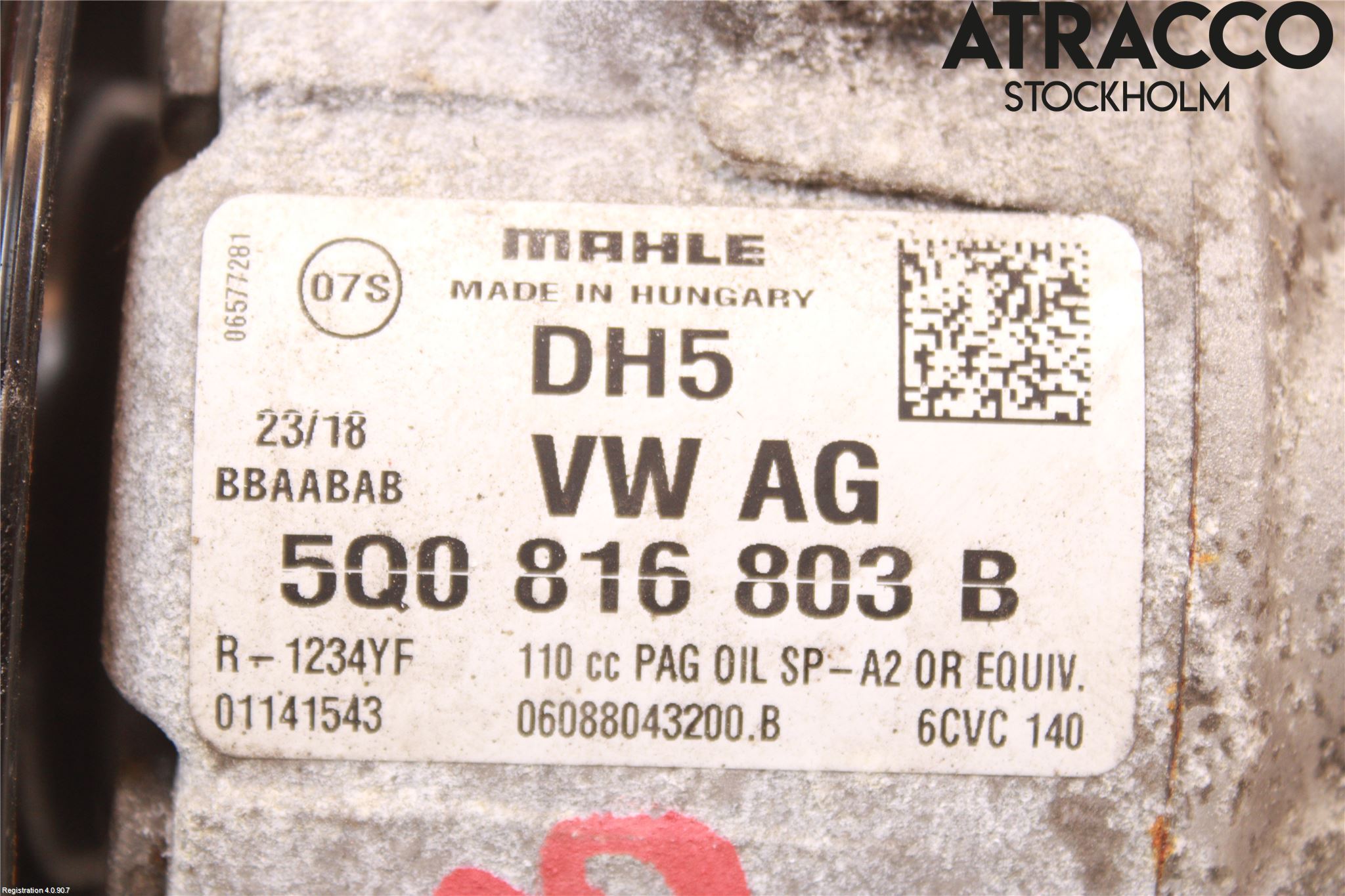 Volkswagen VW GOLF / E-GOLF VII 13-20 Ac Kompressor