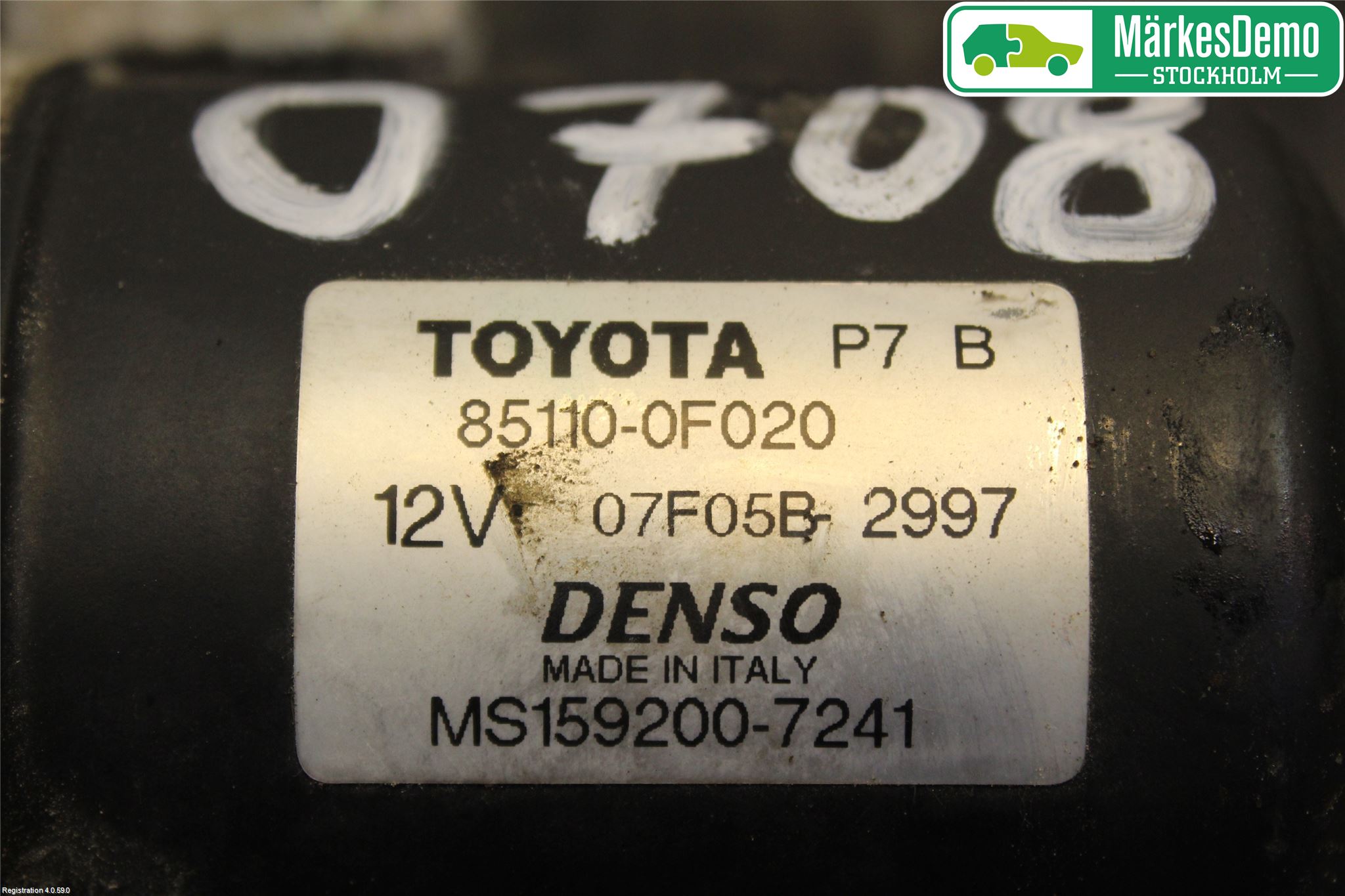 Toyota COROLLA VERSO 04-07 Torkarmotor Vindruta