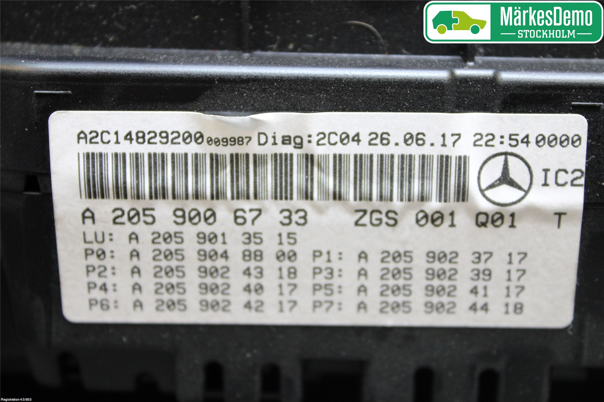 Mercedes-Benz MB C-KLASS (W205) 14-21 Instrument Komb