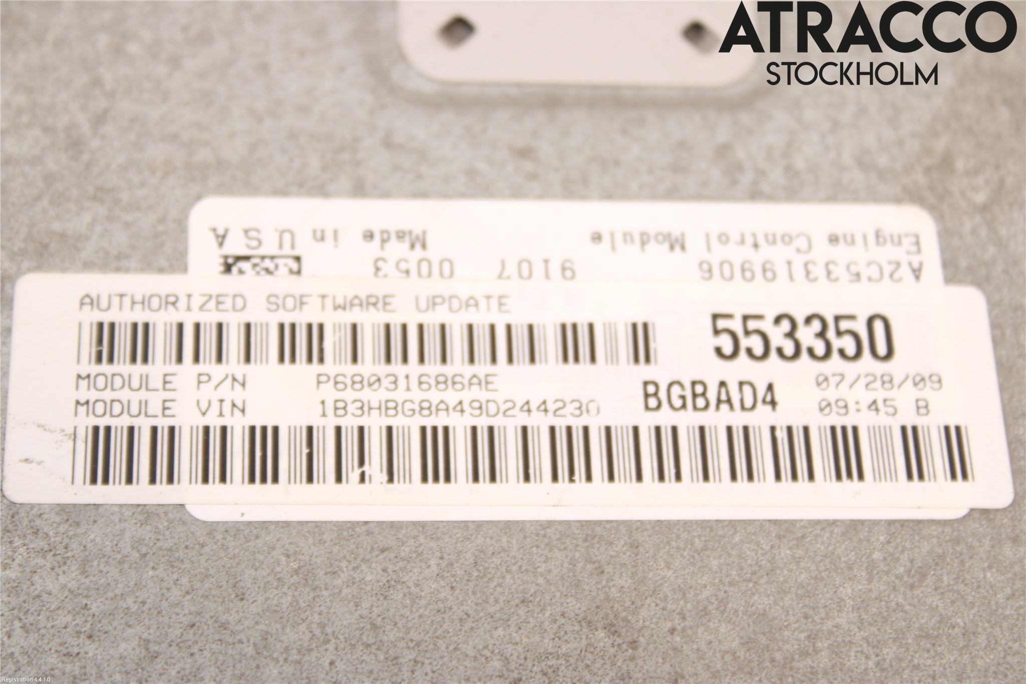 Dodge CALIBER Styrenhet Insprut Bensin