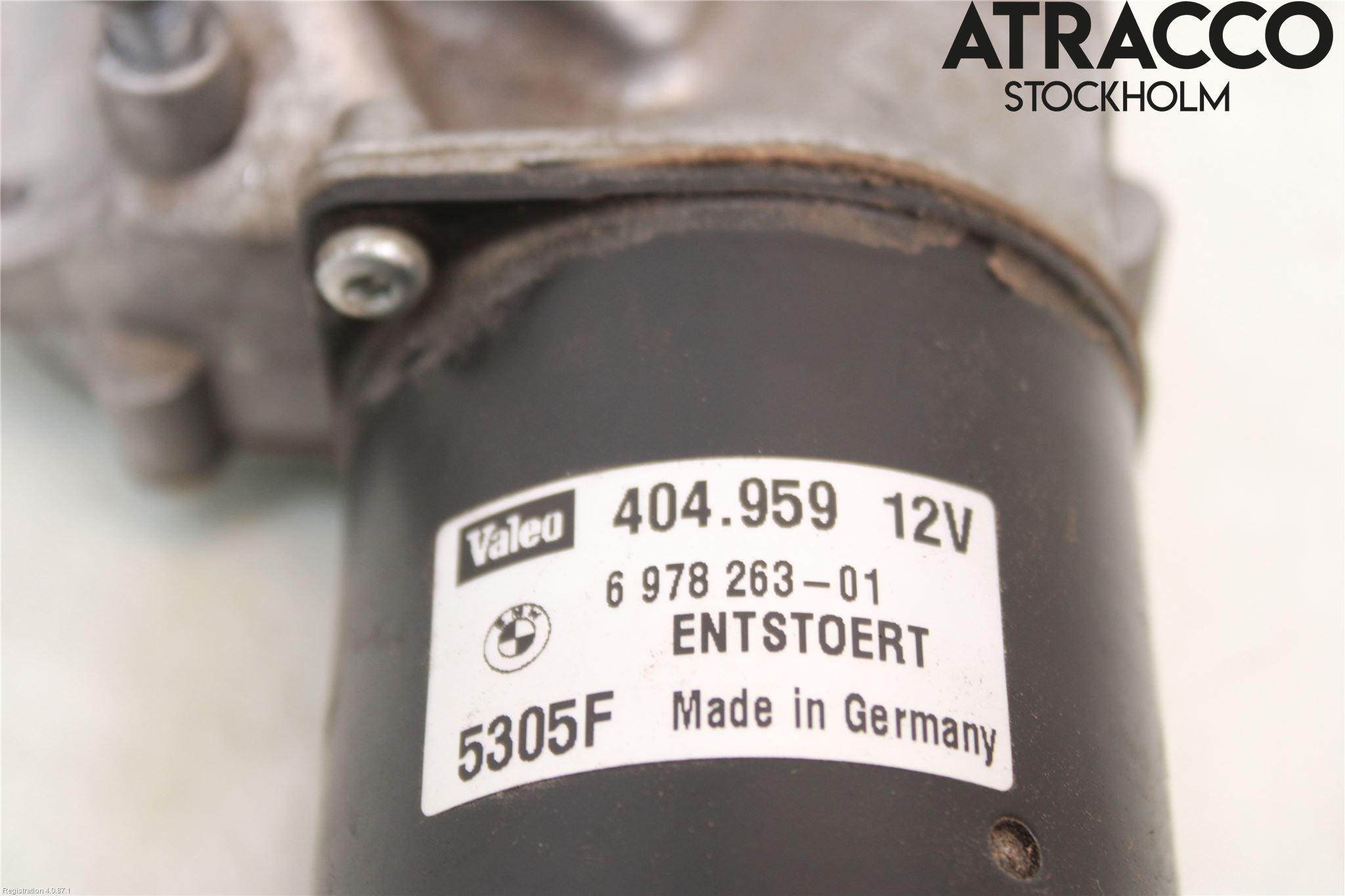 BMW 3 E90/91 SED/TOU 05-12 Torkarmotor Vindruta