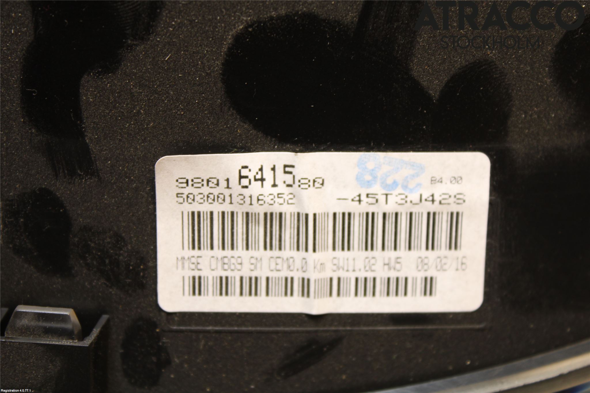 Peugeot EXPERT 15-16 Instrument Komb