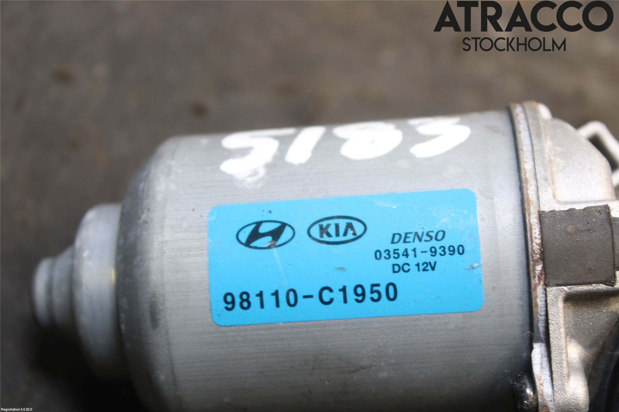Hyundai KONA/ELECTRIC OS 18-23 Torkarmotor Vindruta