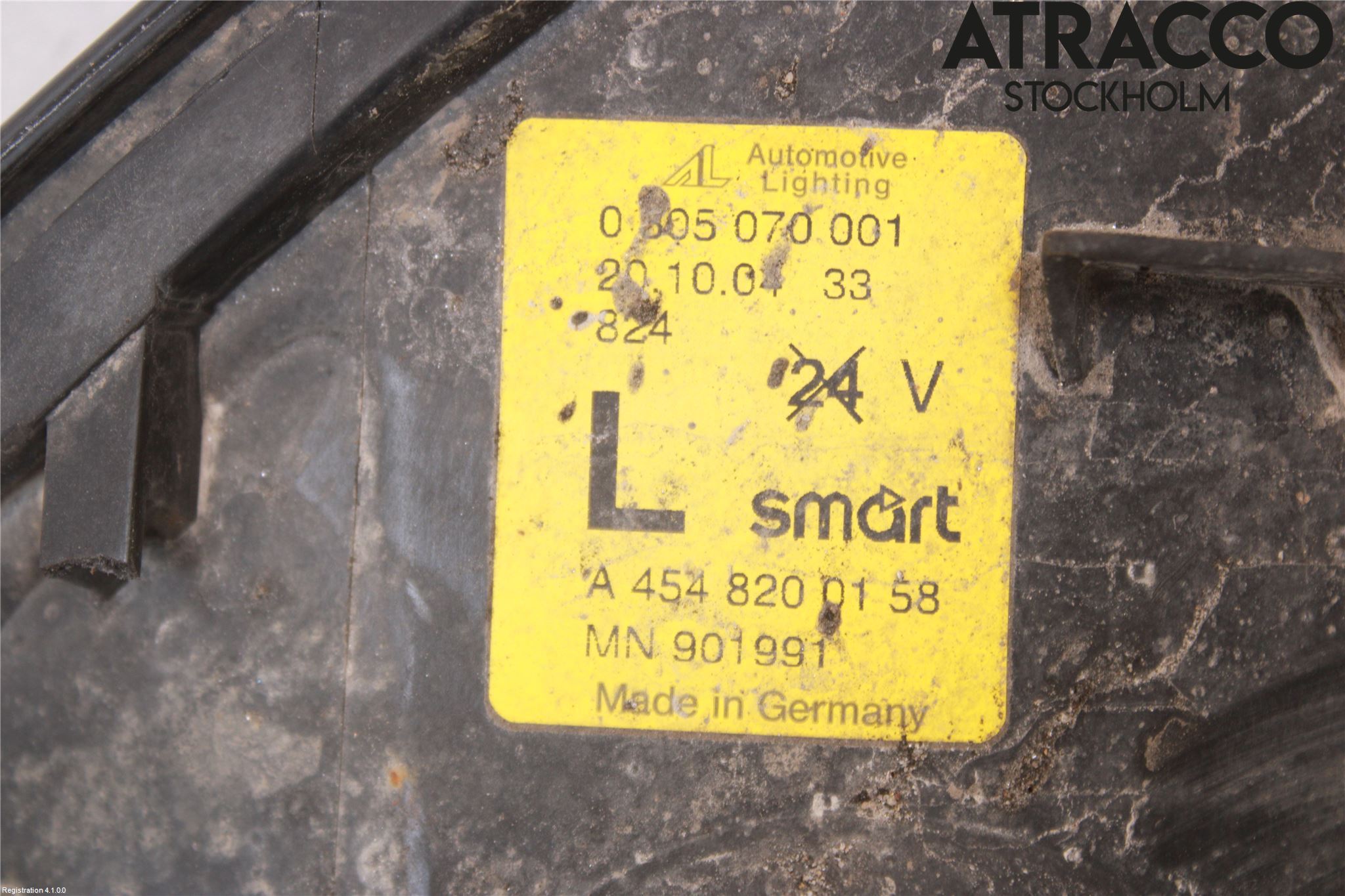 Smart FORFOUR 04-06 Dimljus-Varselljus Fram