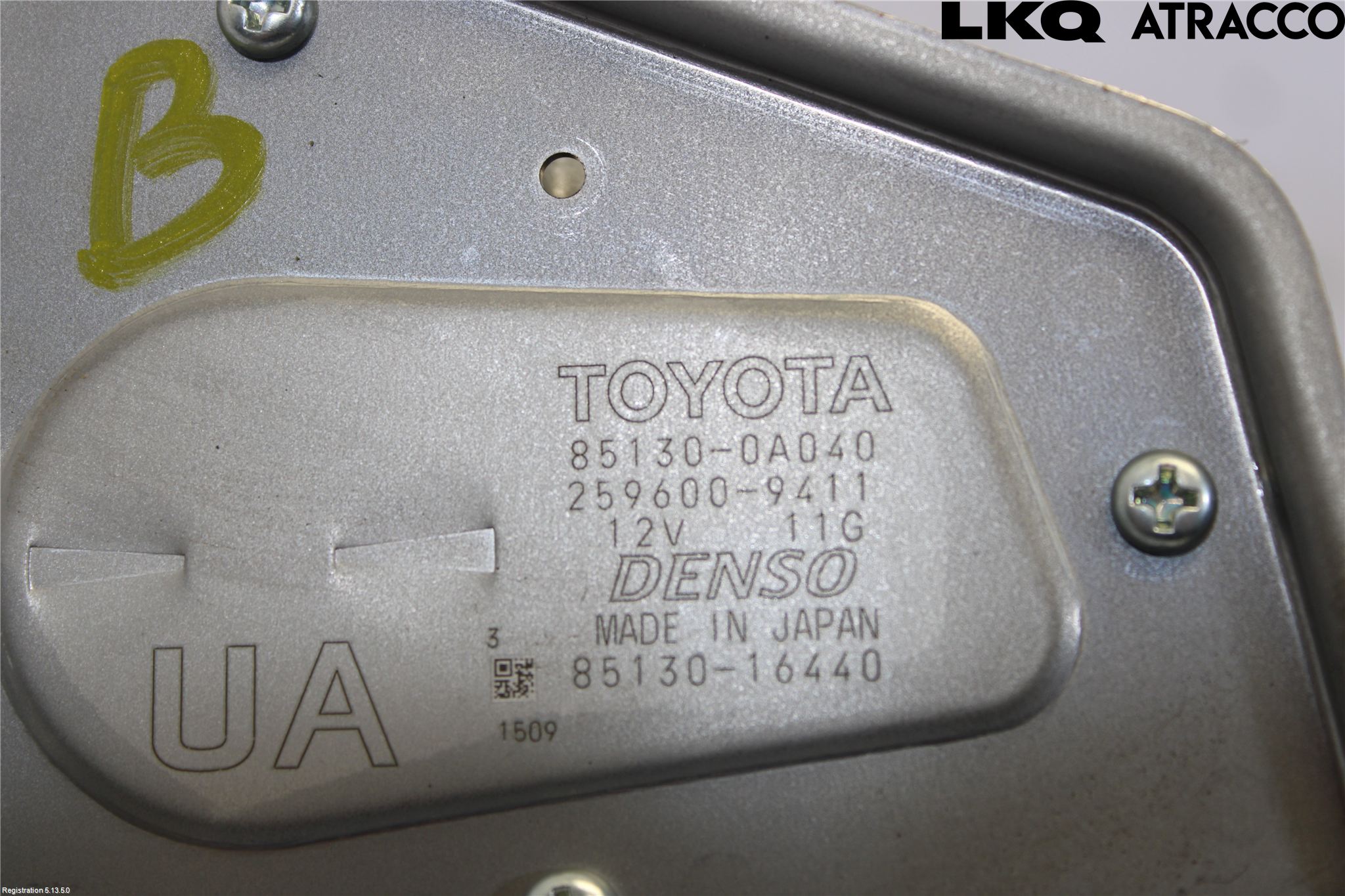 Toyota COROLLA CROSS XG10 22- Torkarmotor Baklucka