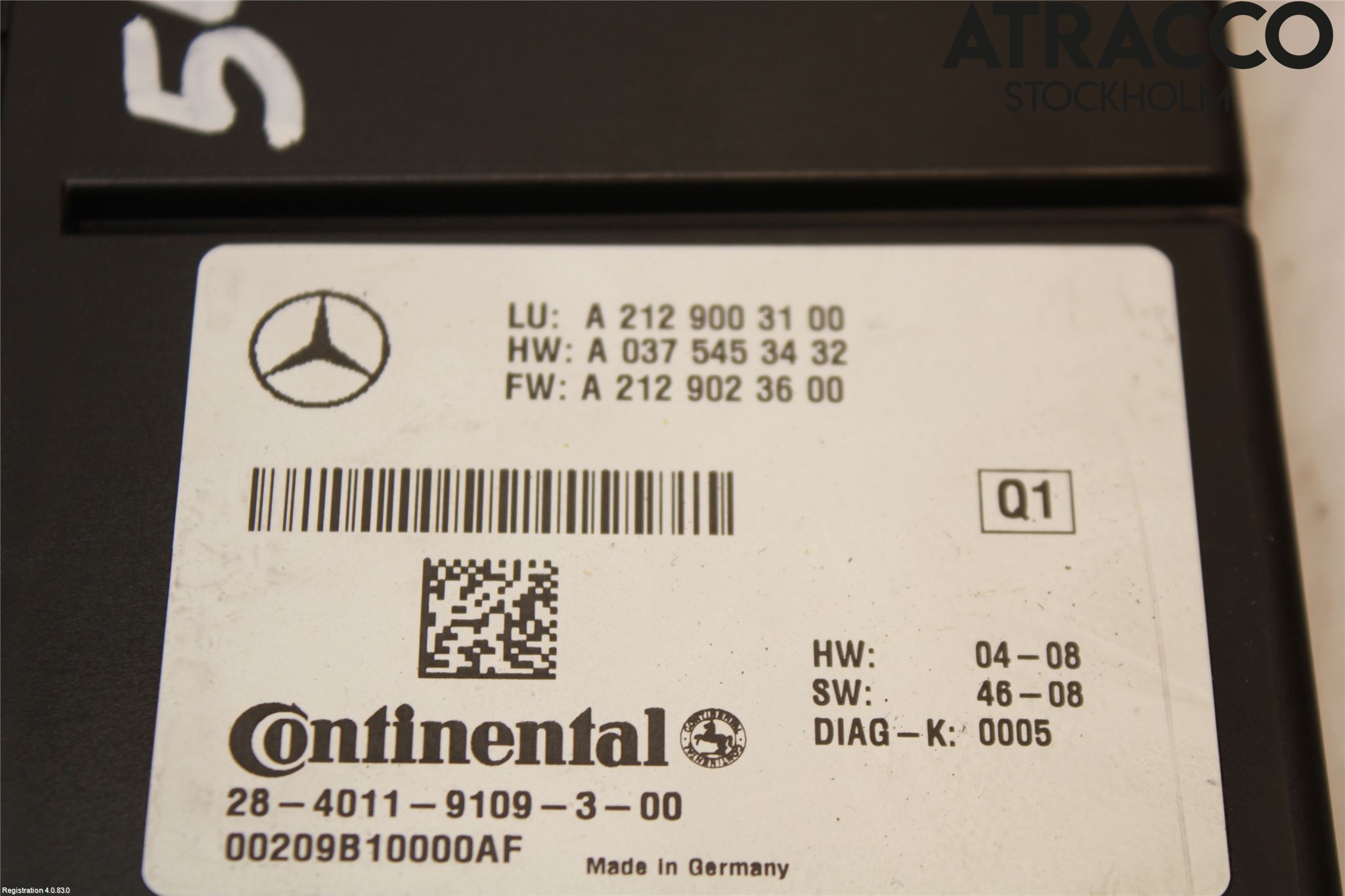 Mercedes-Benz MB S-KLASS (W221) 05-13 Styrenhet Parkeringshjälp