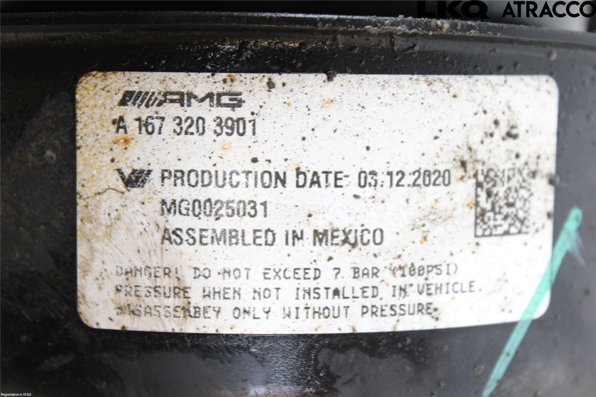 Mercedes-Benz MB GLE-KLASS (W167/V167/C167) 19- Nivå-Luftfjädring Bälg