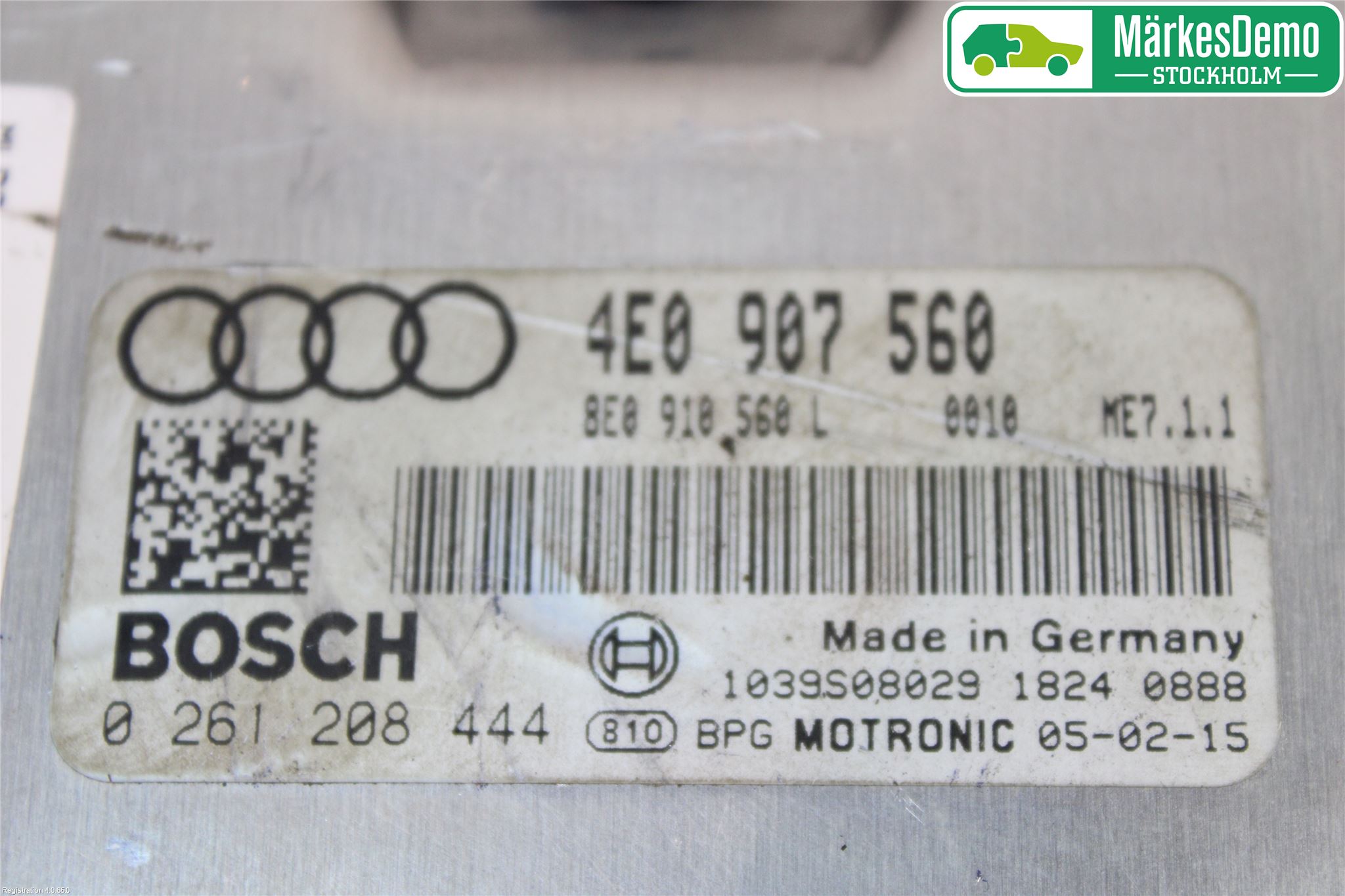 Audi A4/S4 05-07 Styrenhet Insprut Bensin