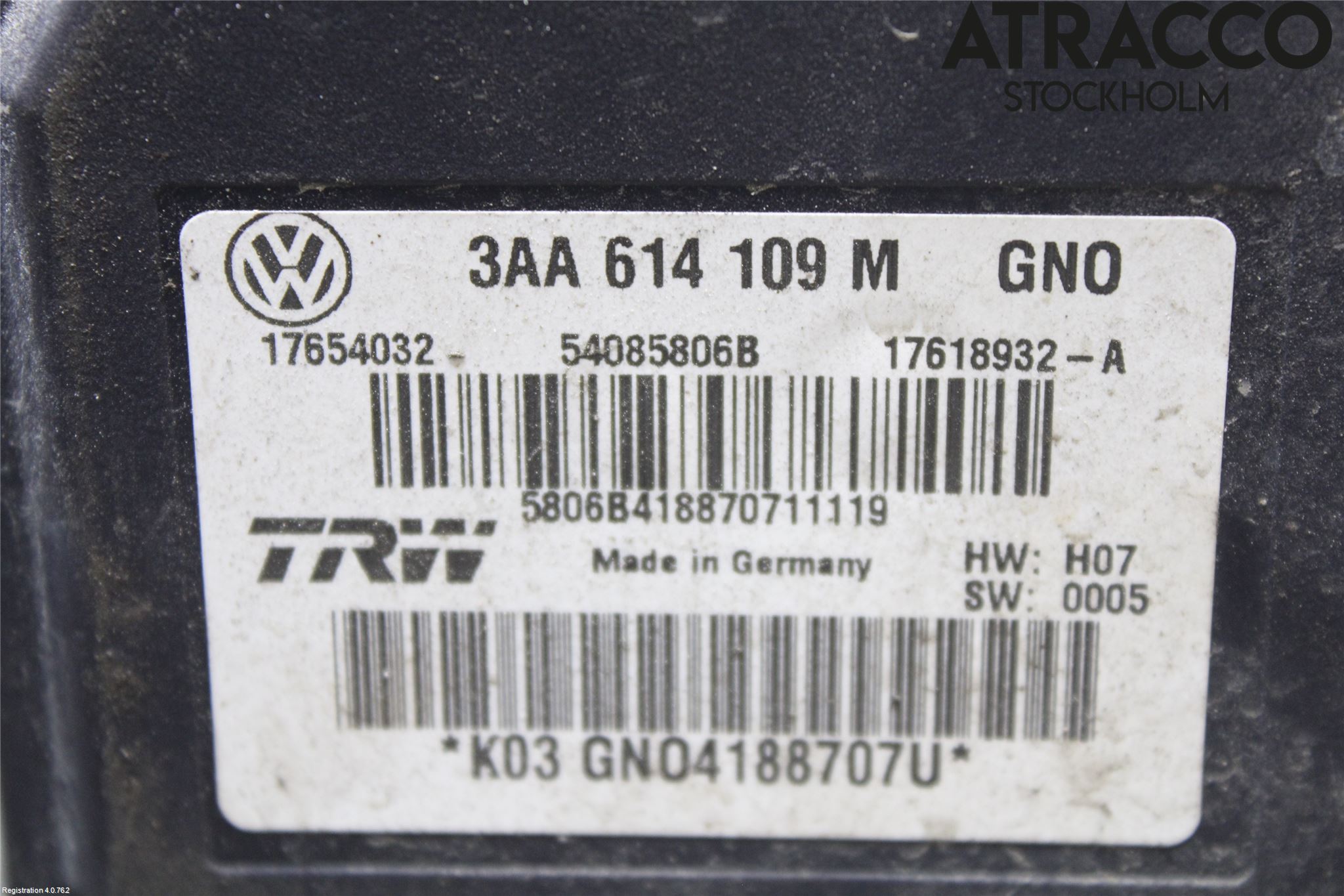 Volkswagen VW PASSAT 11-14 Abs Hydraulaggregat