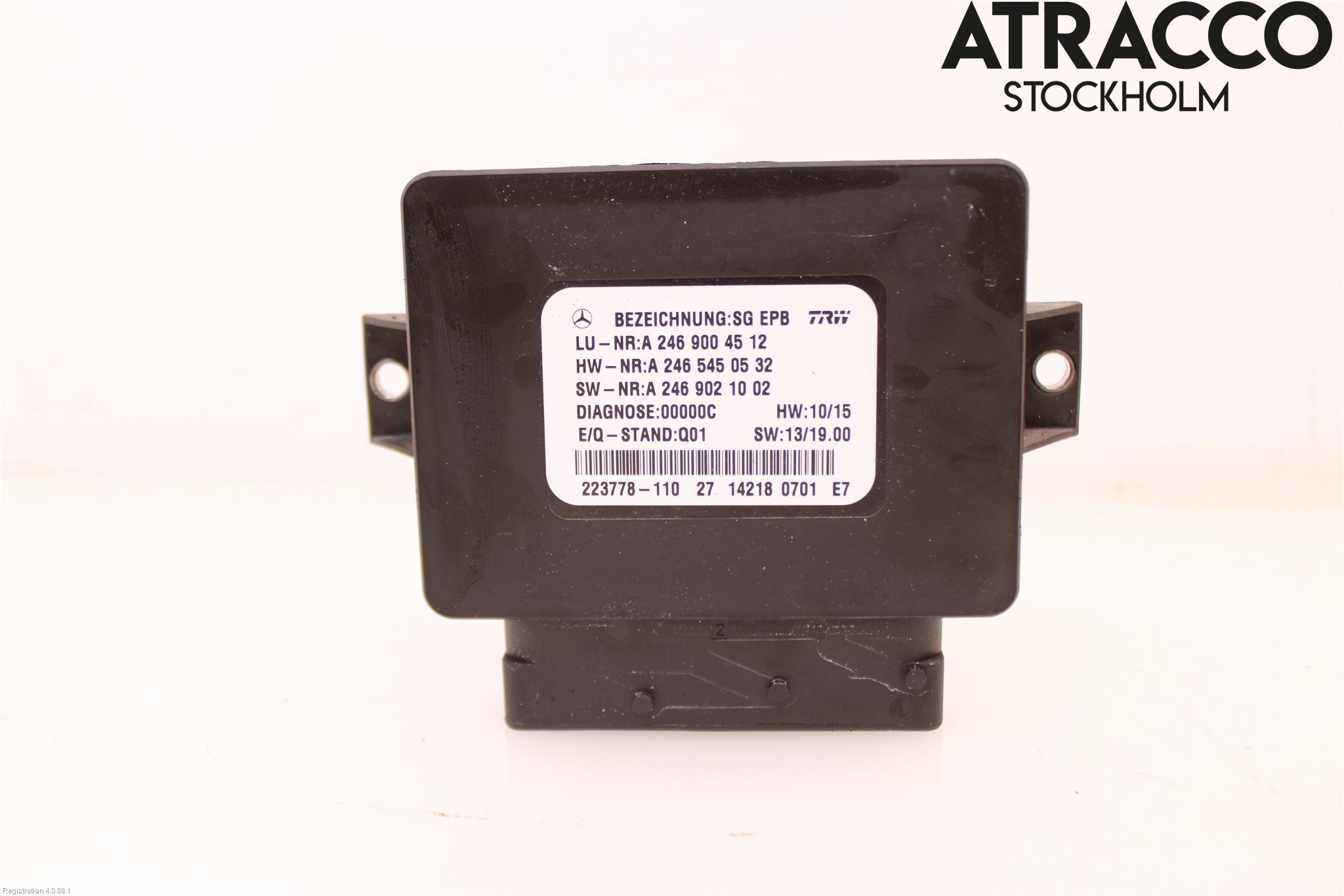 Mercedes-Benz MB CLA-KLASS (C117/X117) 13-19 Styrenhet Parkbroms Epb