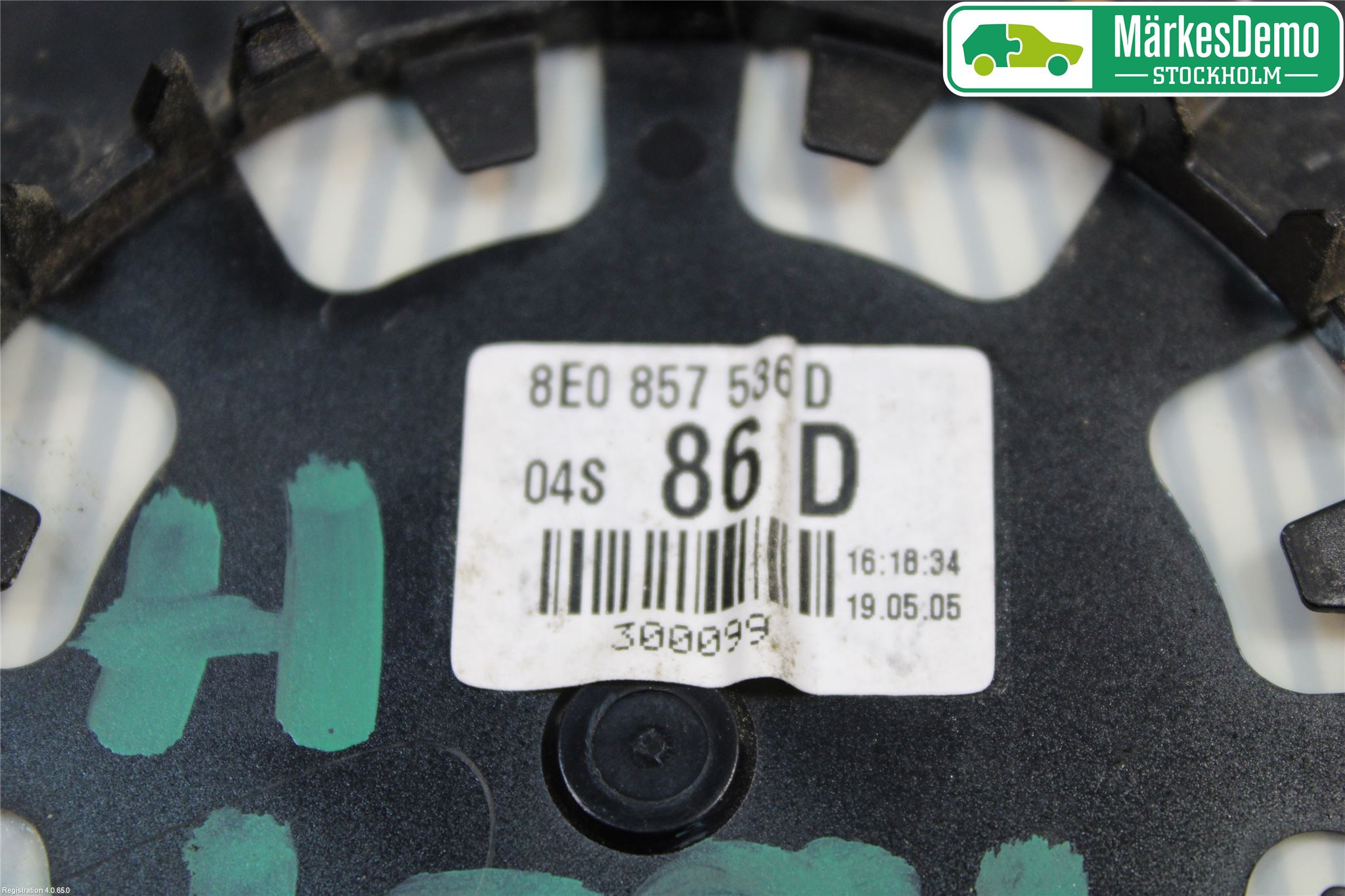 Audi A4/S4 05-07 Spegelglas Hö
