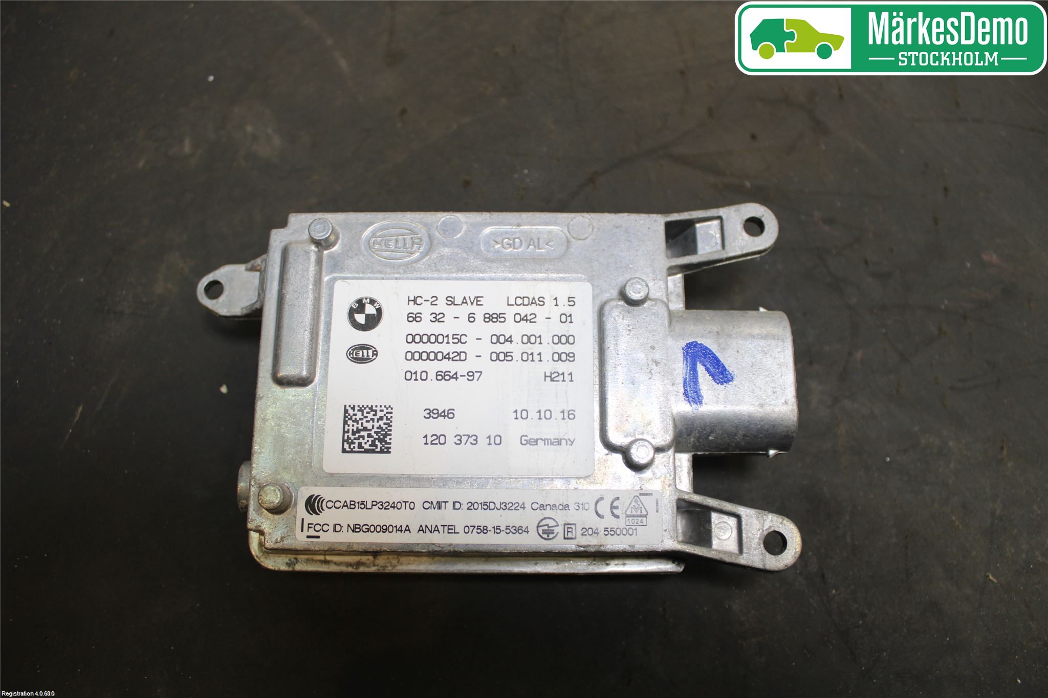 BMW 5 F10/F11/F18 09-17 Sensor Aktivt Kollisionsskydd