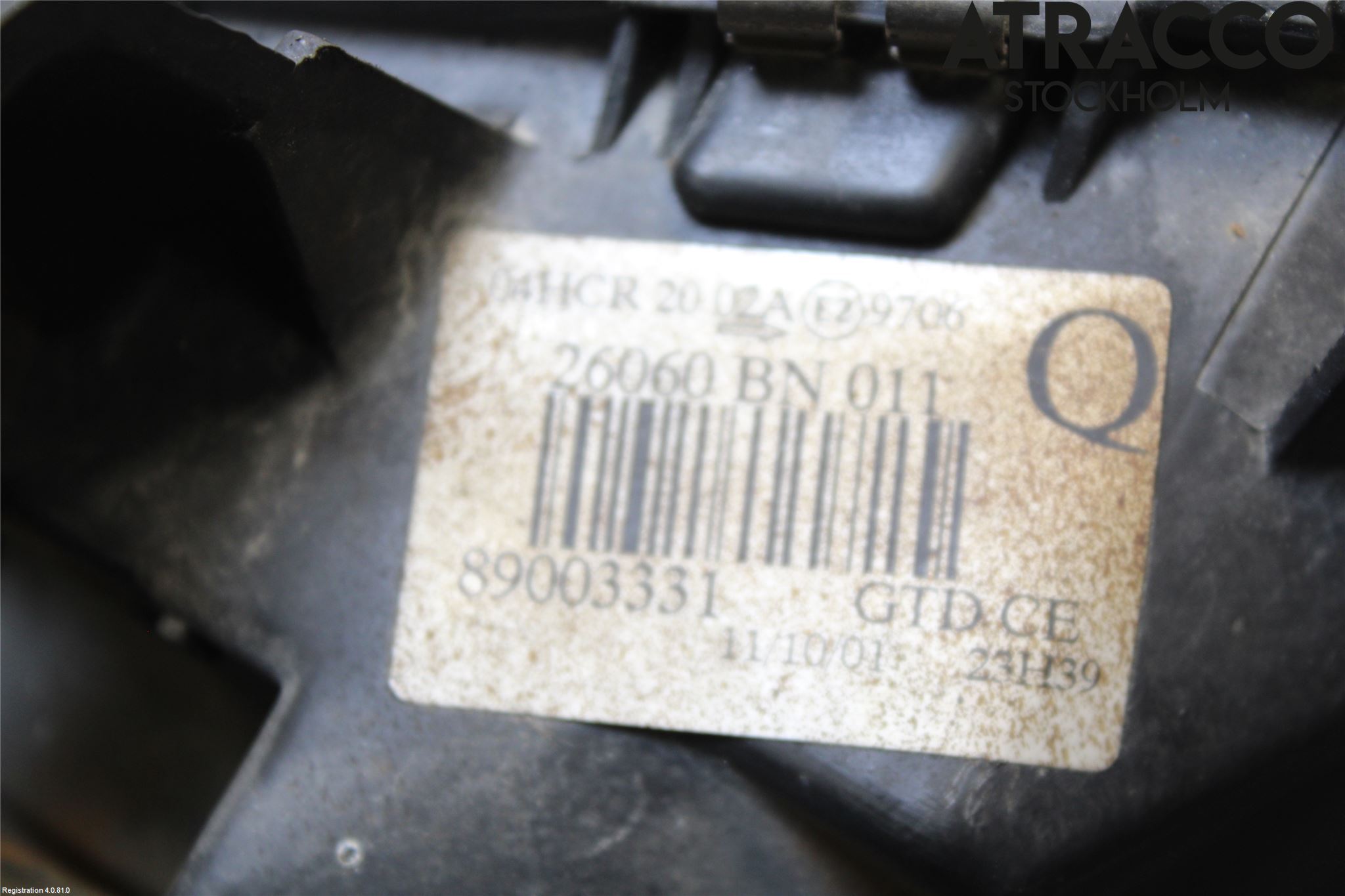 Nissan ALMERA    00-06 Strålkastare Vänster