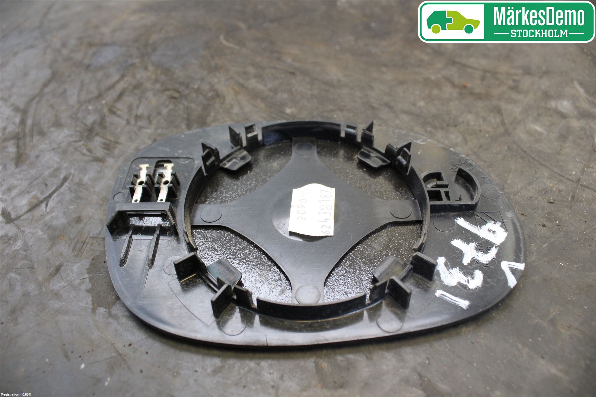 Citroen C3 -04 Spegelglas Vä