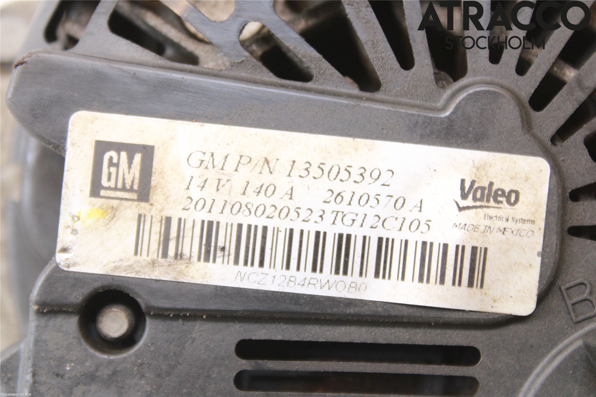 Opel ASTRA J 10-15 Generator