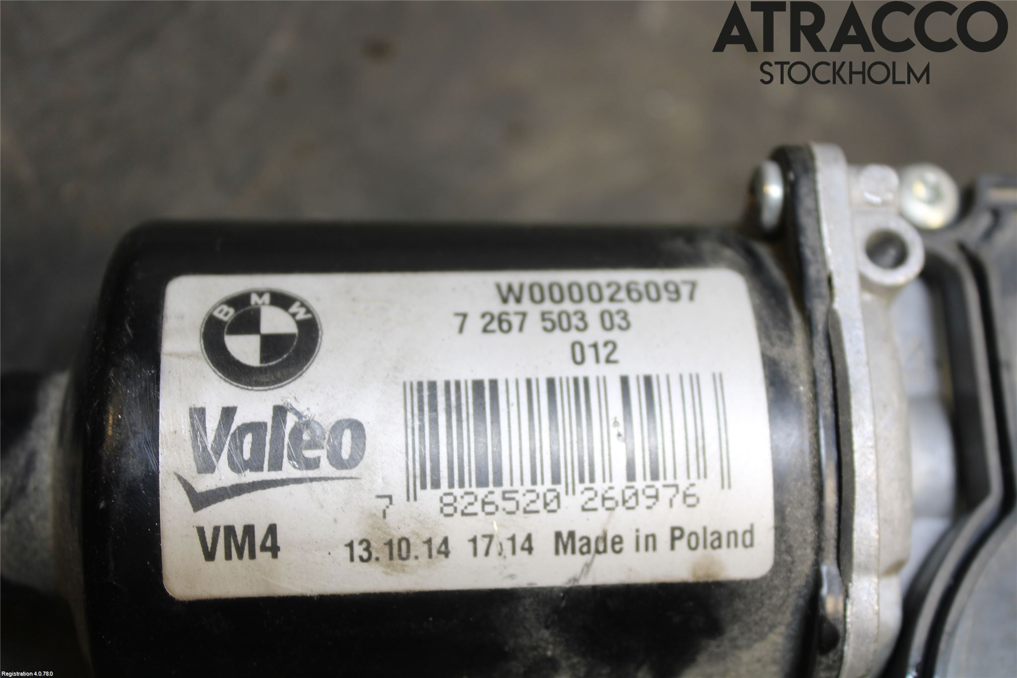 BMW 2 F45 Active Tourer 14-21 Torkarmotor Vindruta