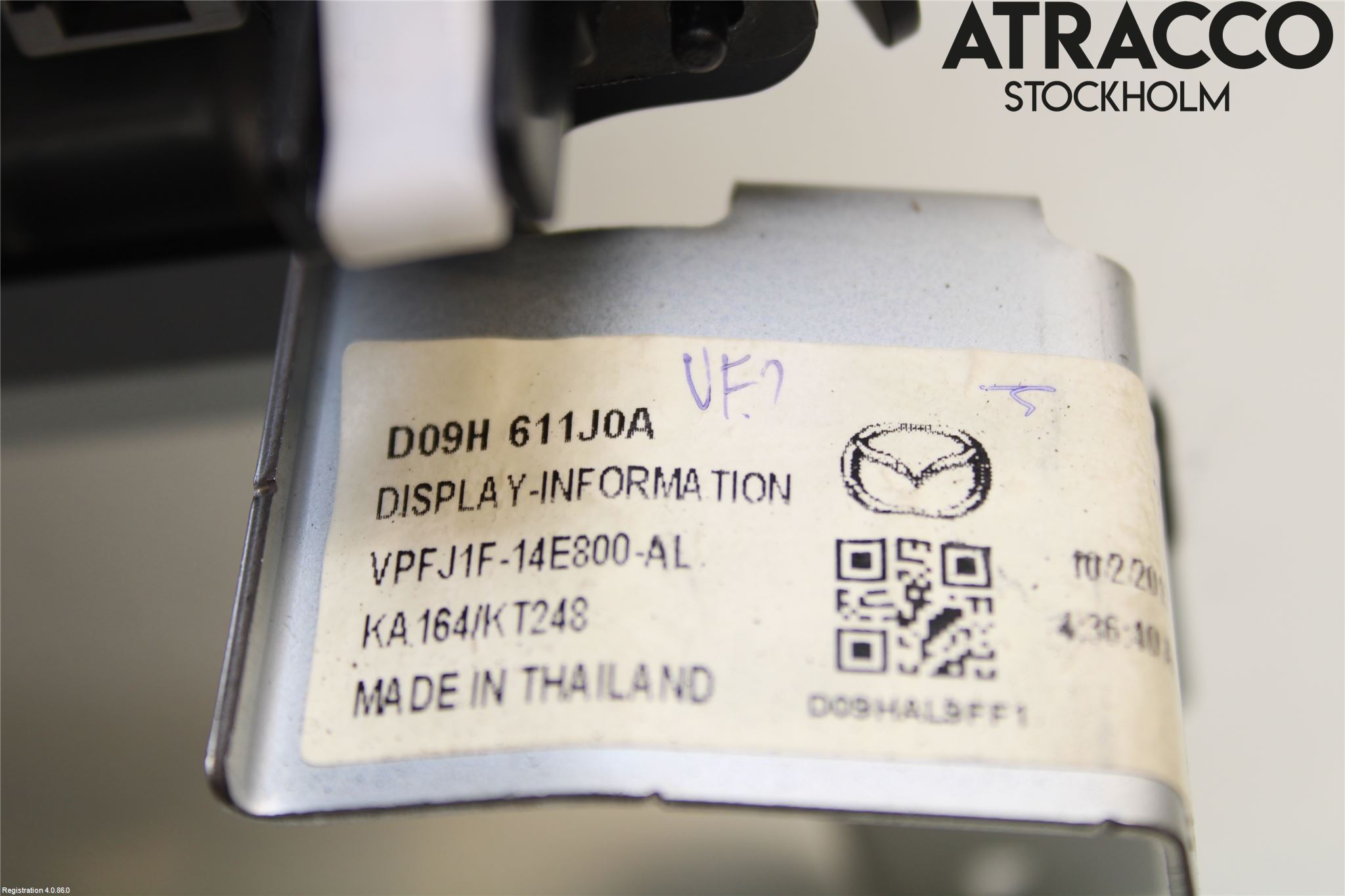 Mazda 2 (DJ) 15-22 Multifunktionsdisplay