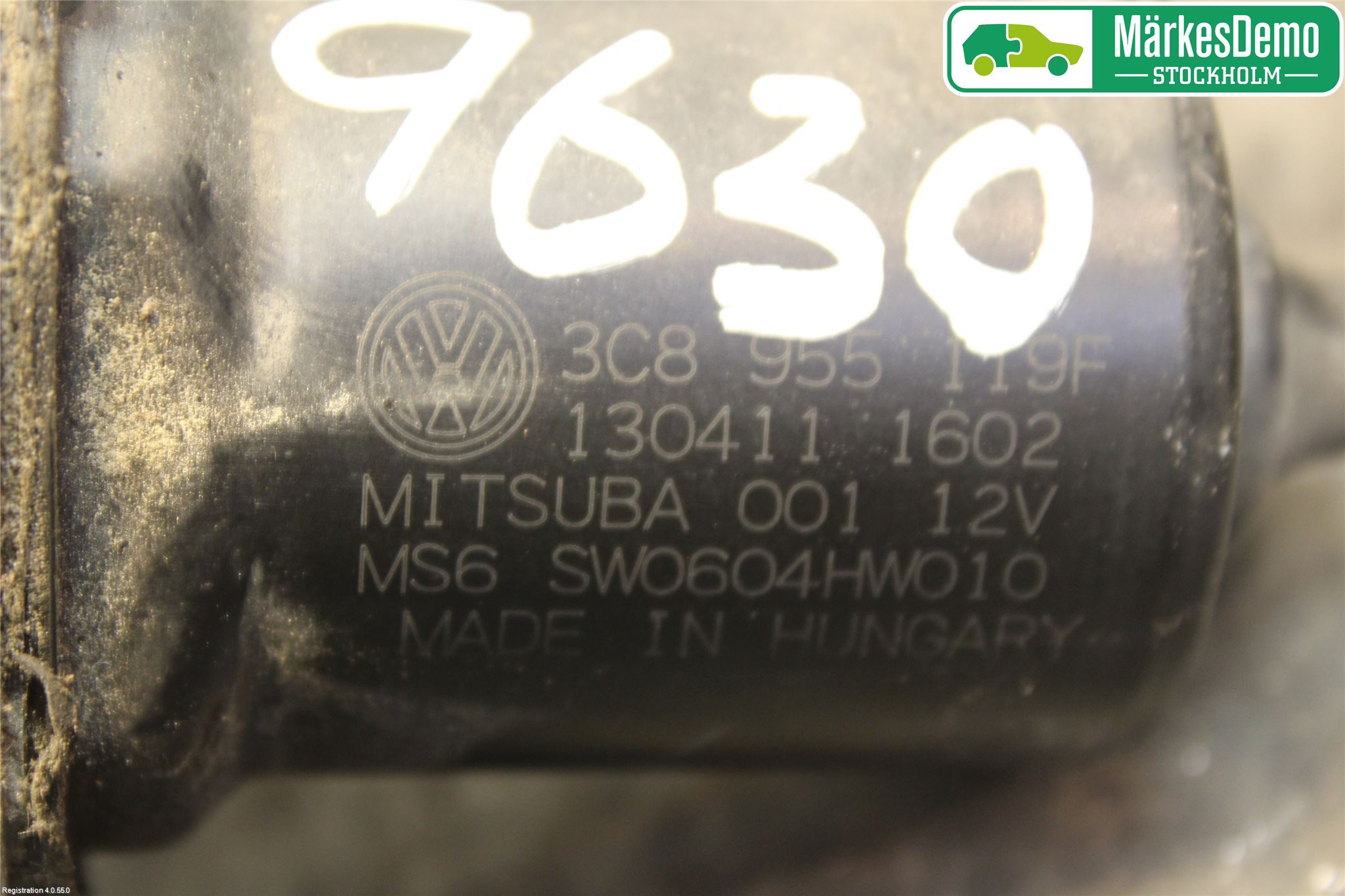 Volkswagen VW PASSAT CC 08-16 Torkarmotor Vindruta