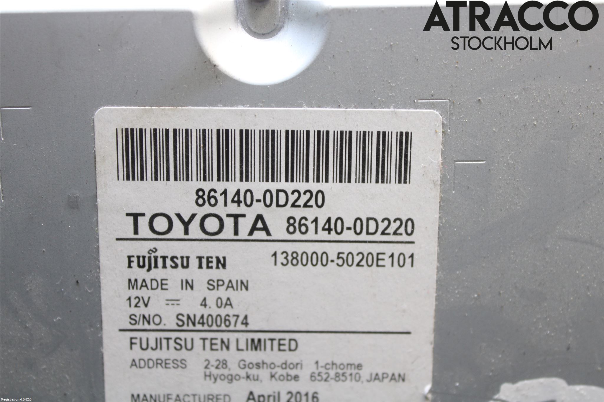Toyota YARIS XP130 15-20 Cd Radio - Multimediapanel