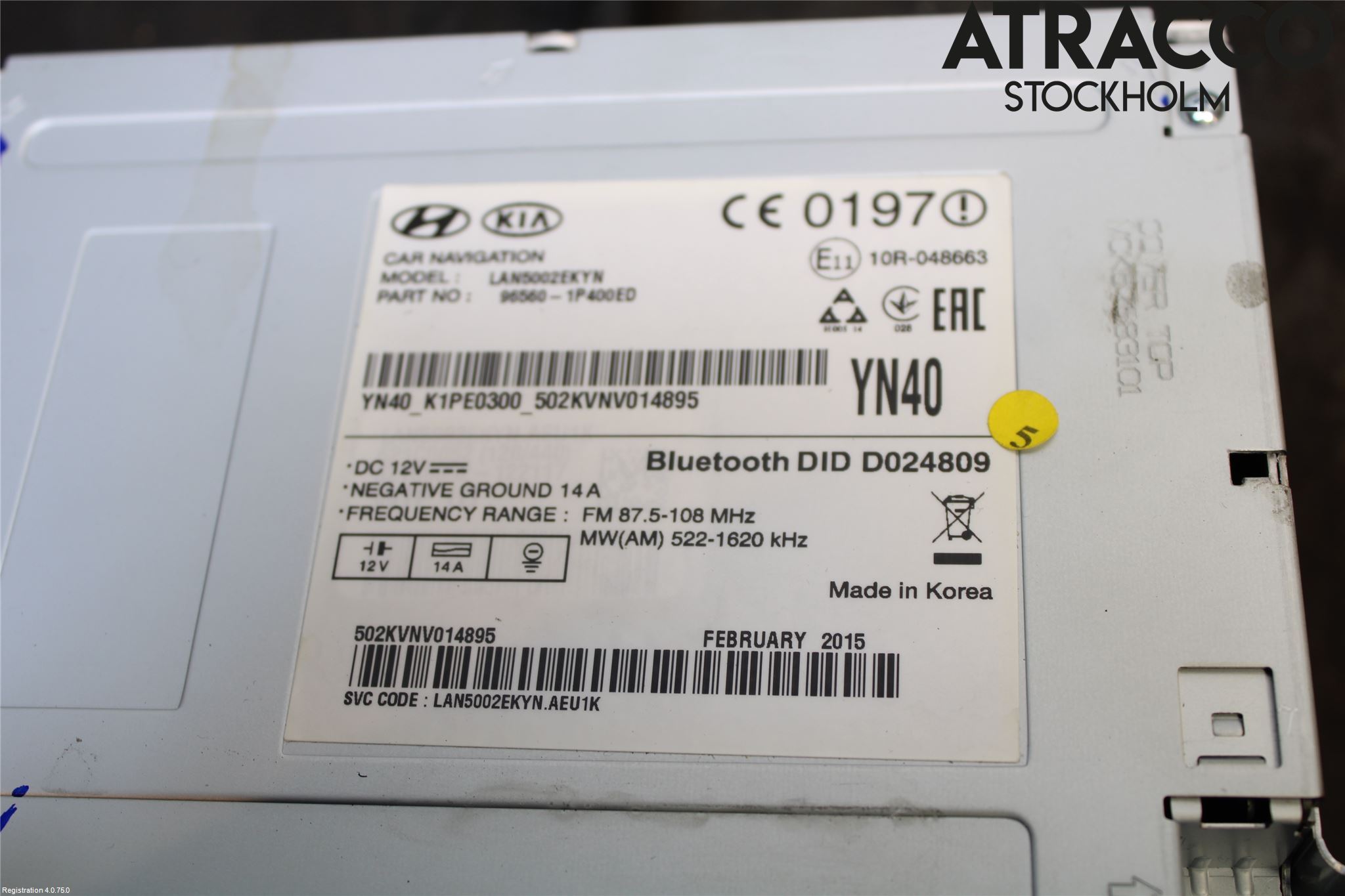 Kia VENGA 10-19 Cd Radio - Multimediapanel