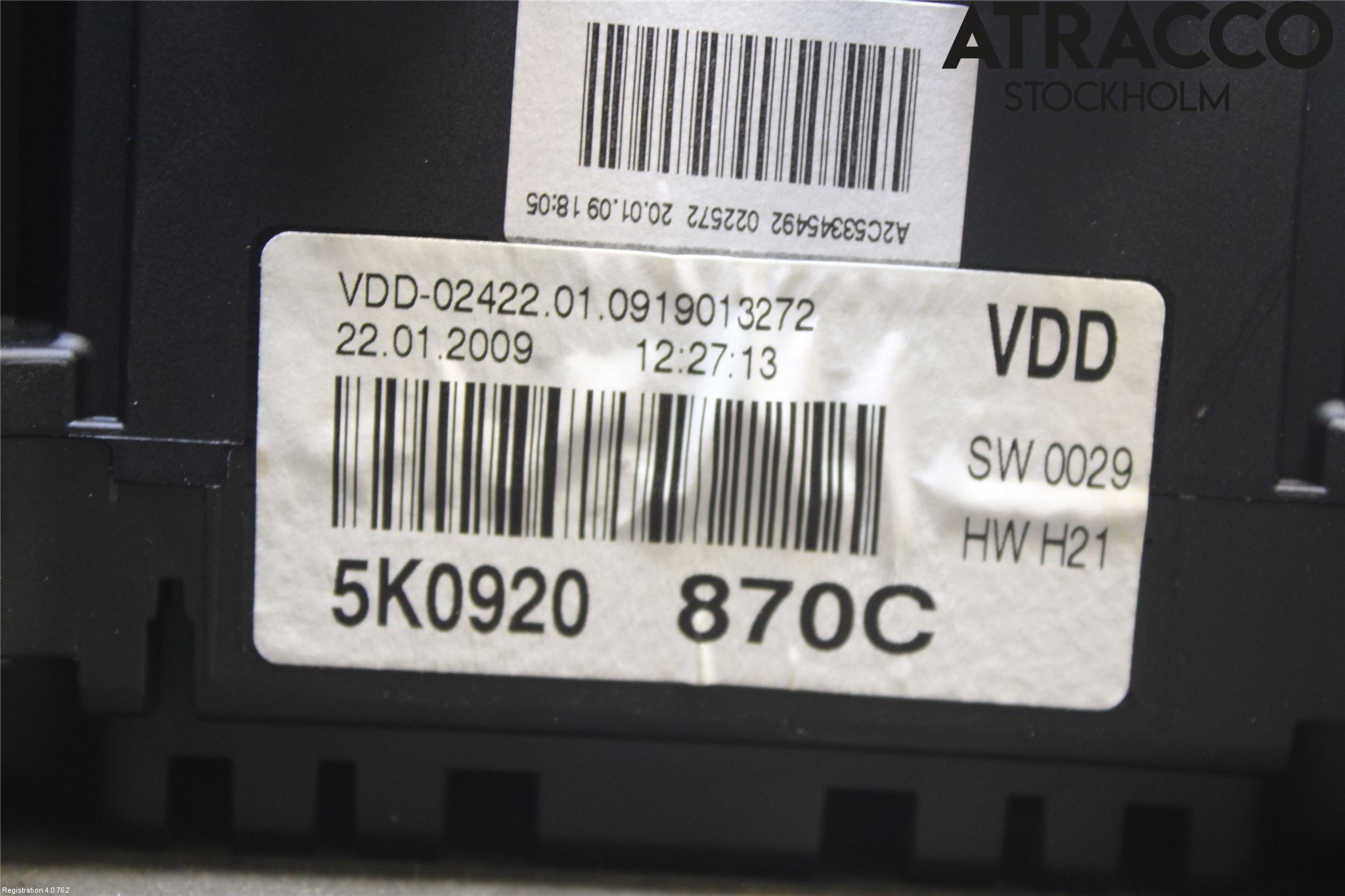 Volkswagen VW GOLF VI 09-13 Instrument Komb