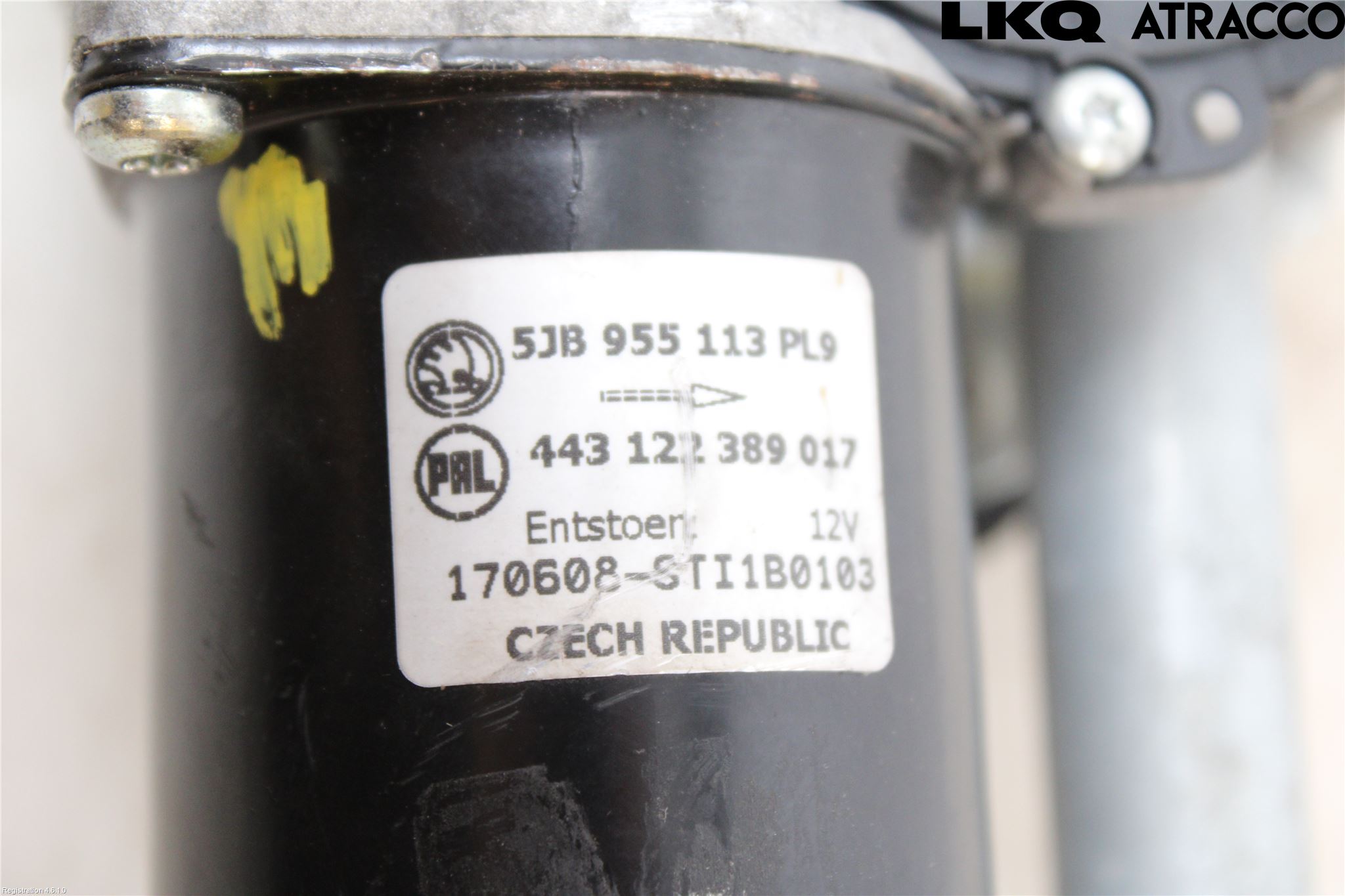 Skoda RAPID Torkarmotor Vindruta