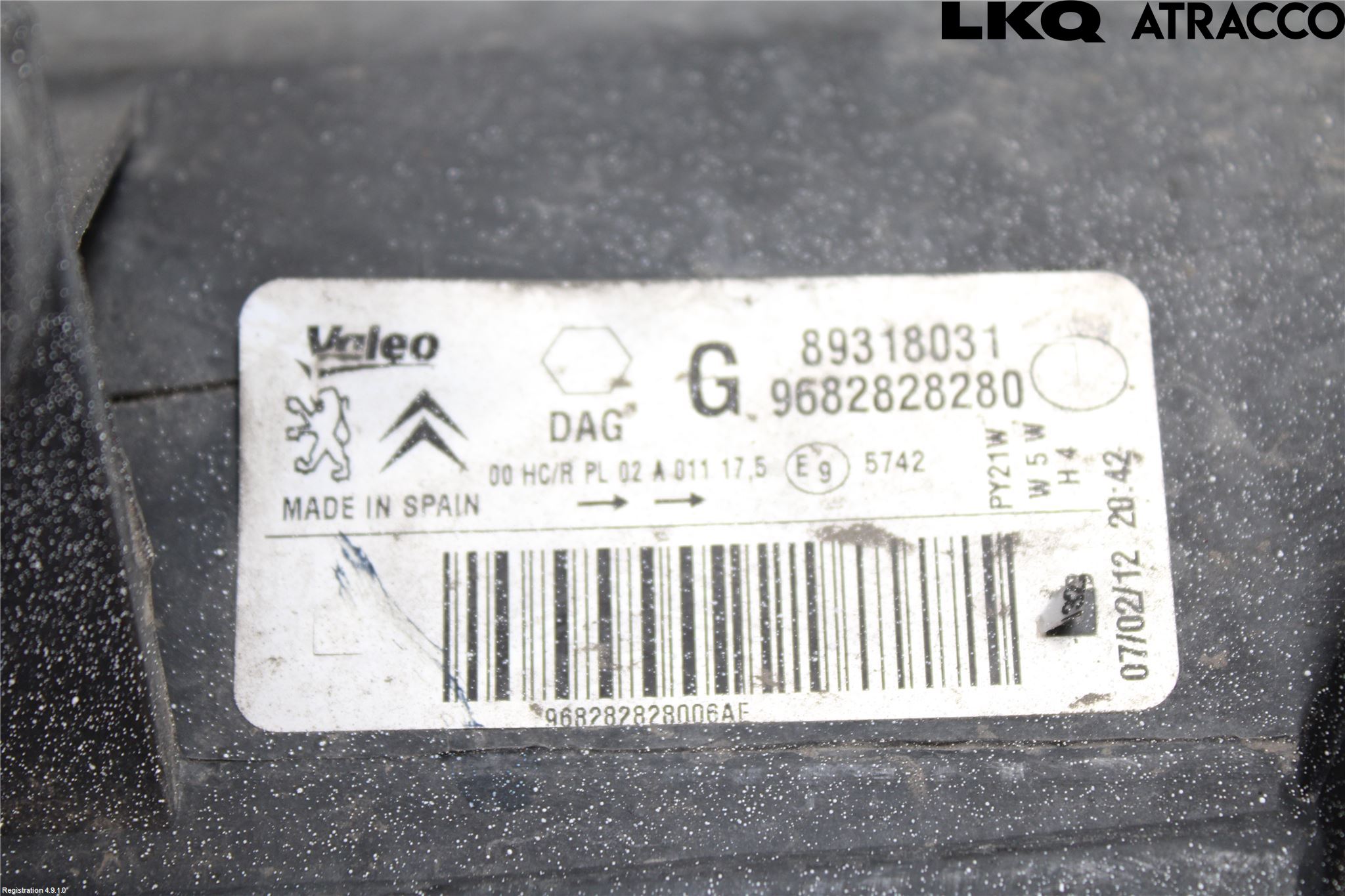 Citroen BERLINGO 08-18 Strålkastare Vänster