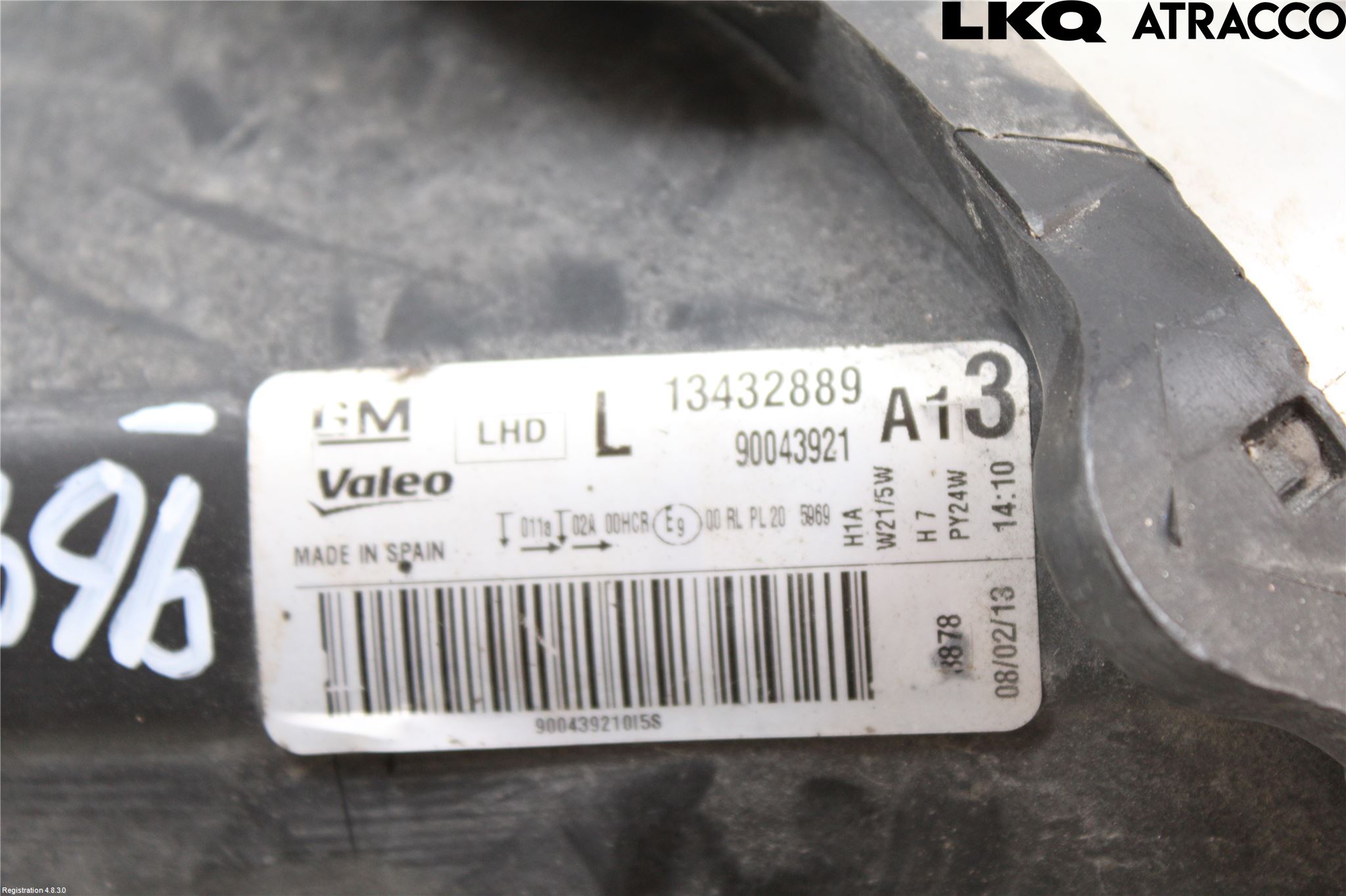 Opel CORSA D 07-14 Strålkastare Vänster