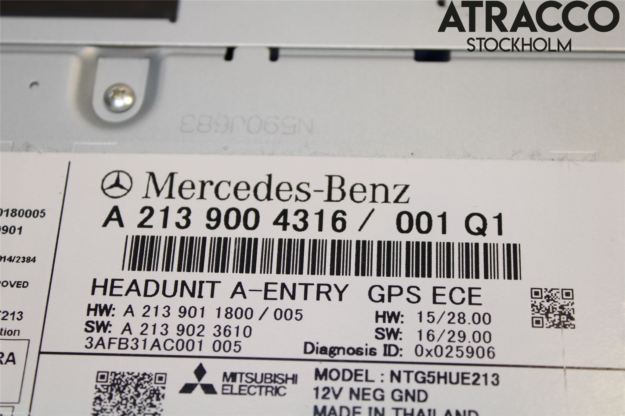 Mercedes-Benz MB E-KLASS (W213) 16-23 Cd Radio - Multimediapanel
