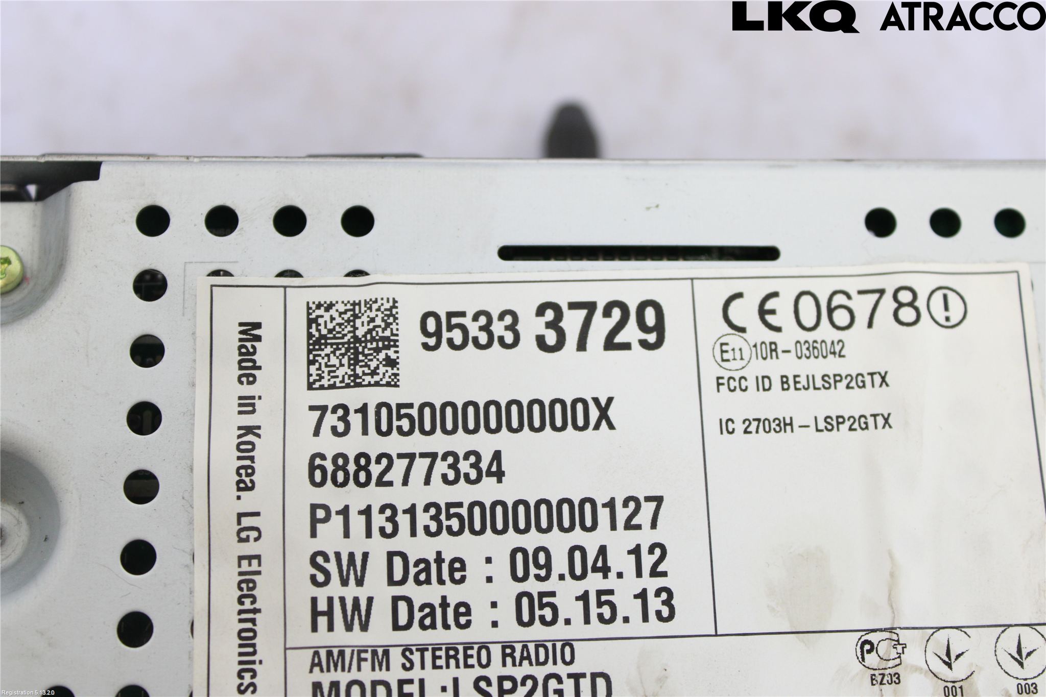 Chevrolet TRAX Cd Radio - Multimediapanel