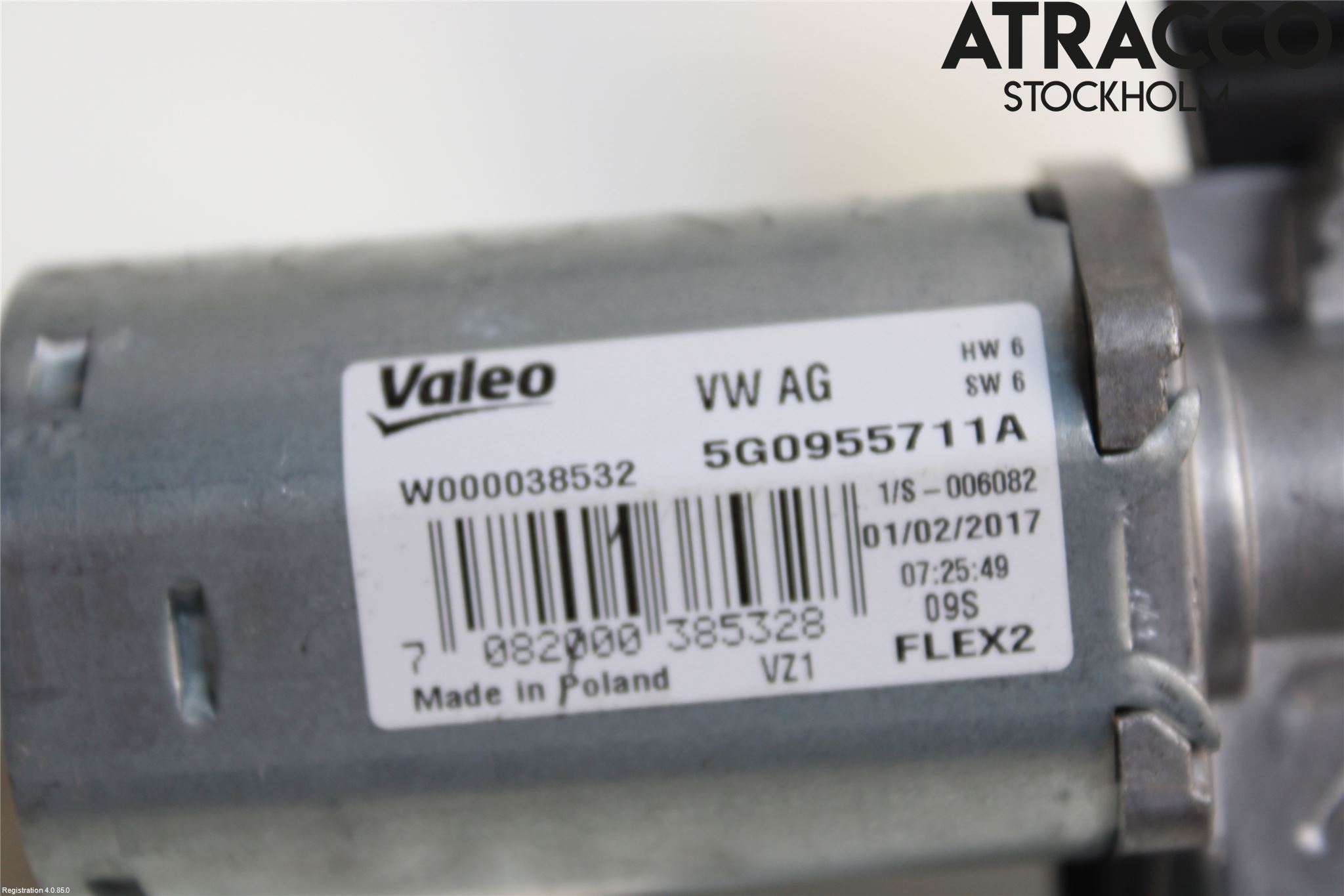 Volkswagen VW GOLF / E-GOLF VII 13-20 Torkarmotor Baklucka