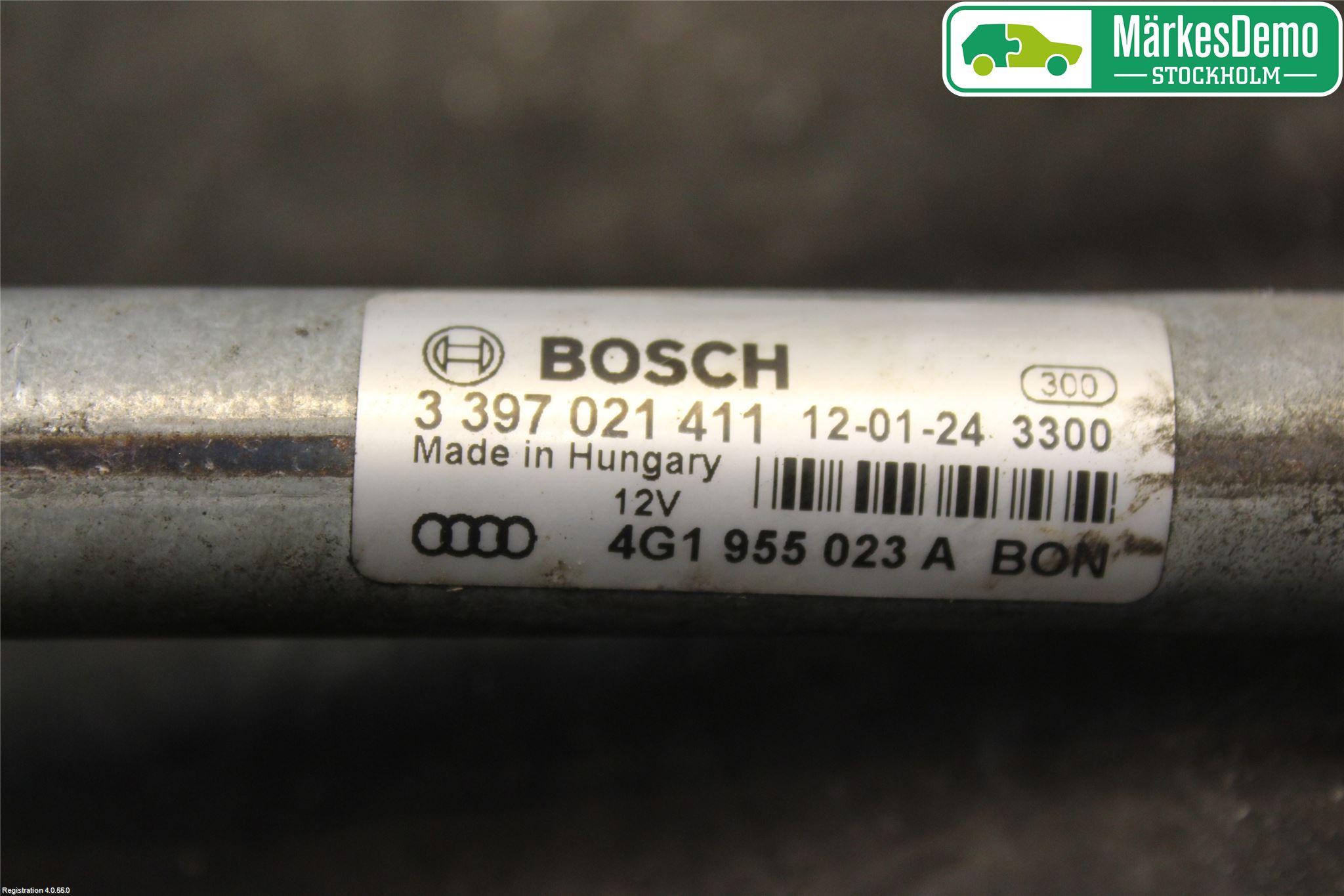 Audi A6/S6 4G 11-18 Torkarmekanism Vindruta