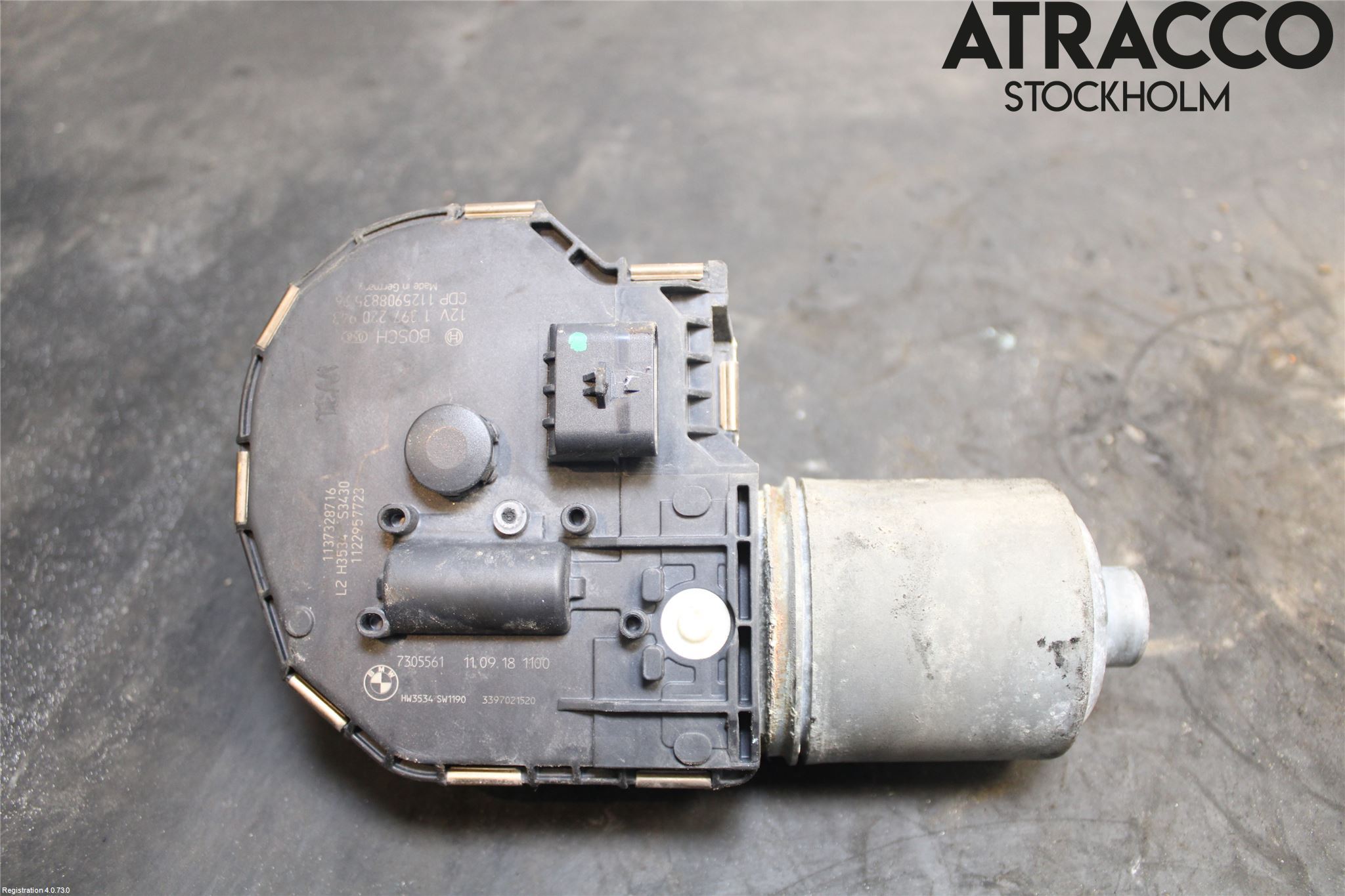 BMW 5 F10/F11/F18 09-17 Torkarmotor Vindruta