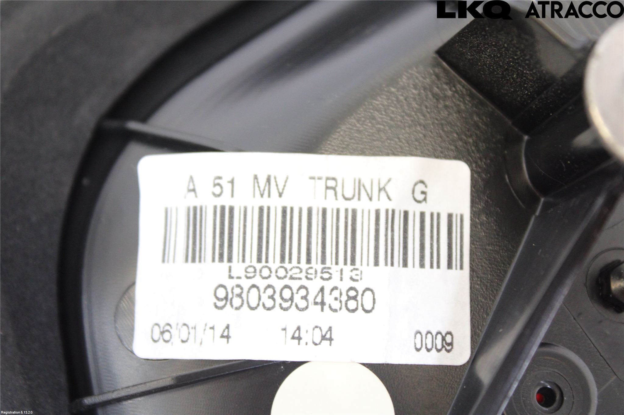 Citroen C3 10-17 Bakljus Lucka Vä